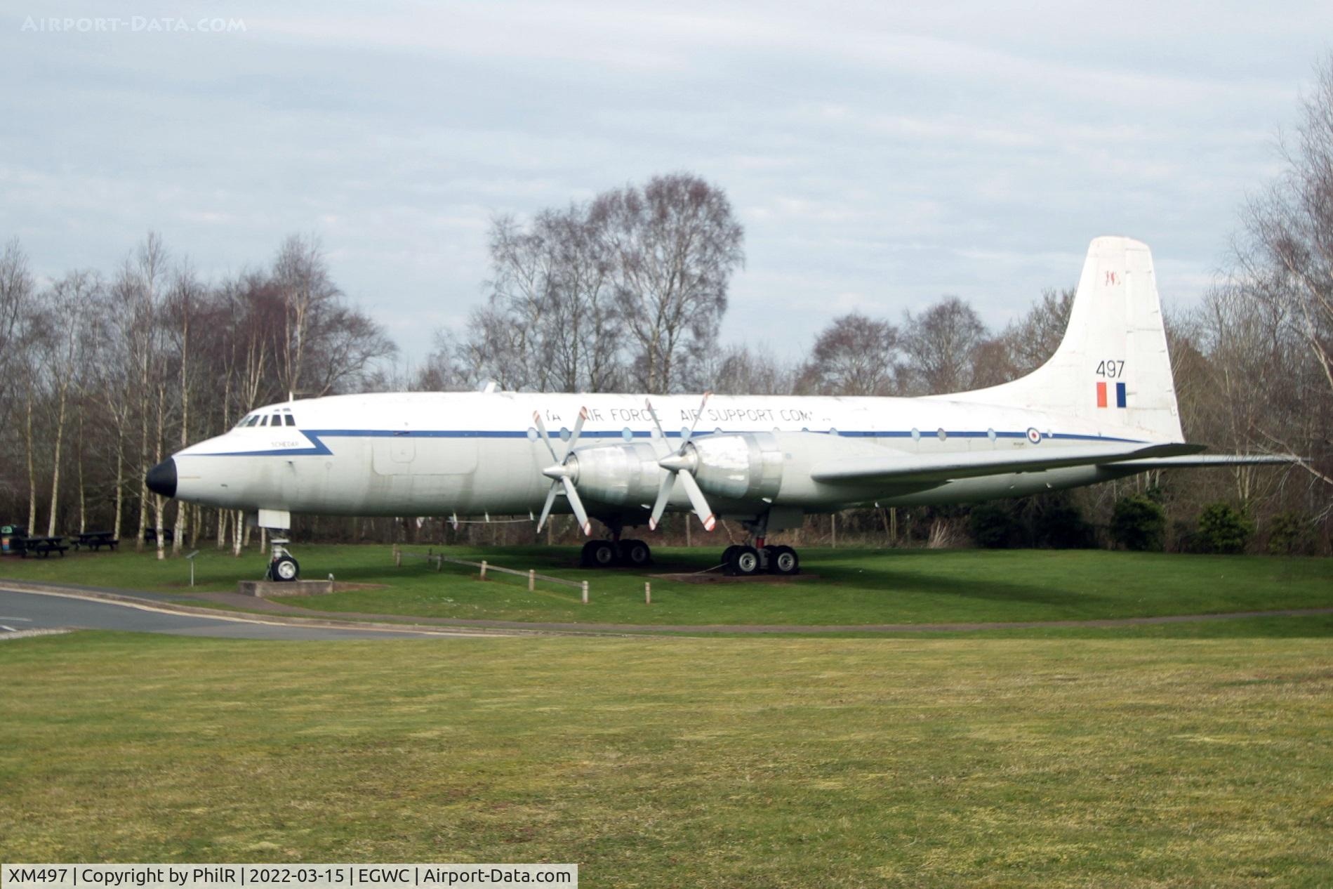 XM497, 1959 Bristol Britannia C.1 (175 Britannia 253F) C/N 13509, XM497 1957 Bristol Britannia 312F C1 Cosford Aerospace Museum