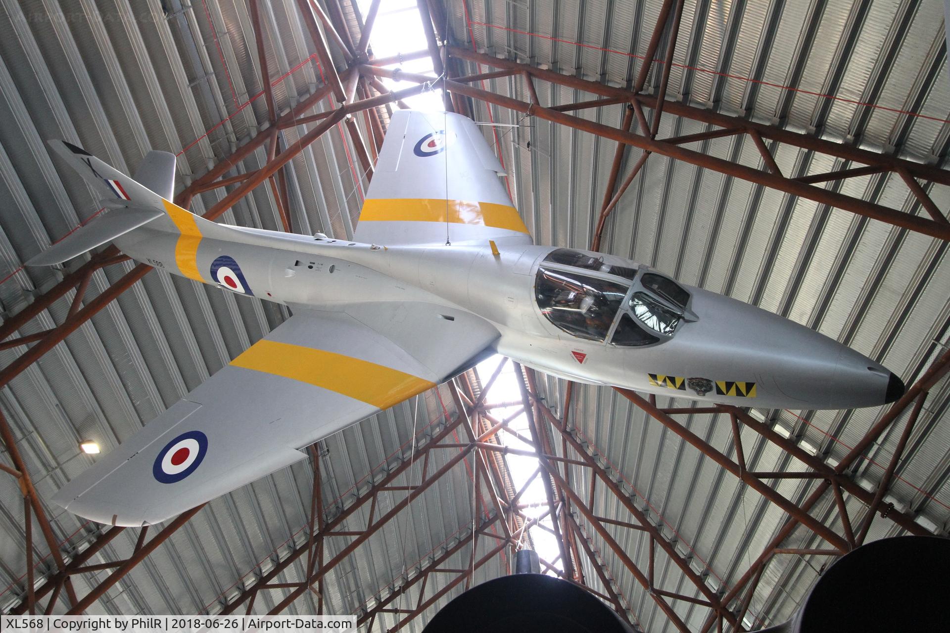 XL568, 1958 Hawker Hunter T.7A C/N 41H-693719, XL568 1958 Hawker Hunter T7A Cosford
