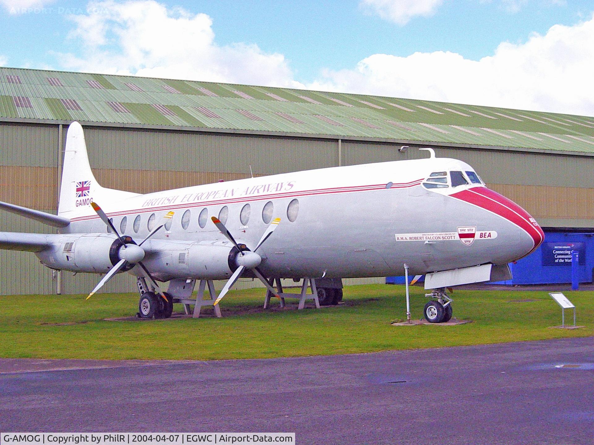 G-AMOG, 1953 Vickers Viscount 701 C/N 7, BEA 1953 V701 Viscount G-AMOG Cosford