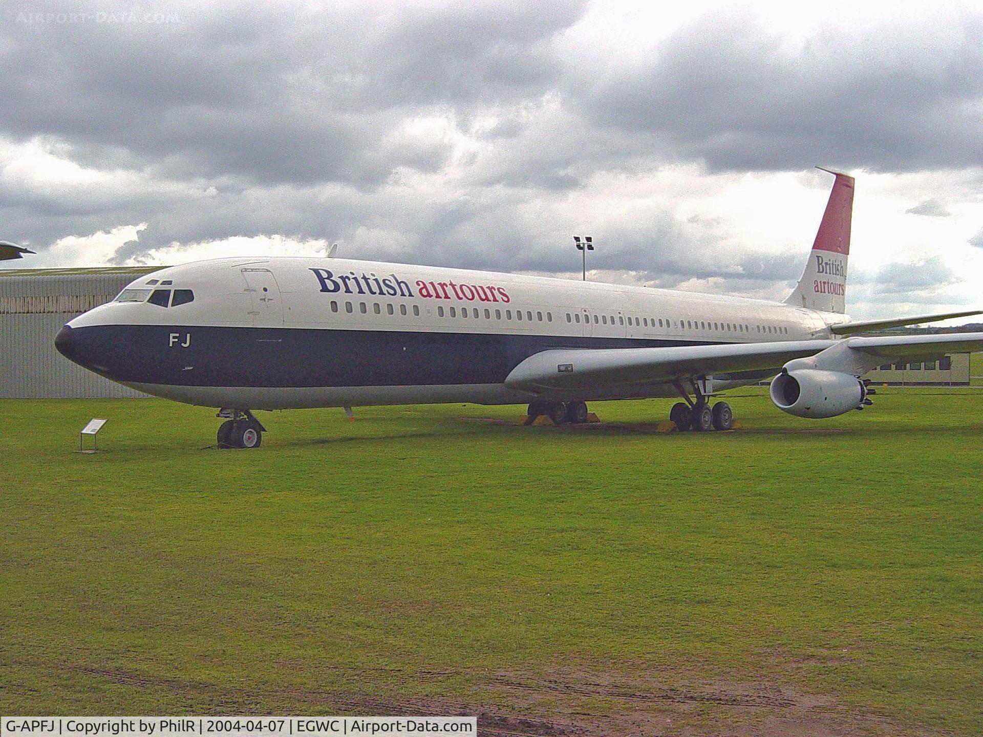 G-APFJ, 1960 Boeing 707-436 C/N 17711, British Airtours Boeing 707-436 G-APFJ Cosford