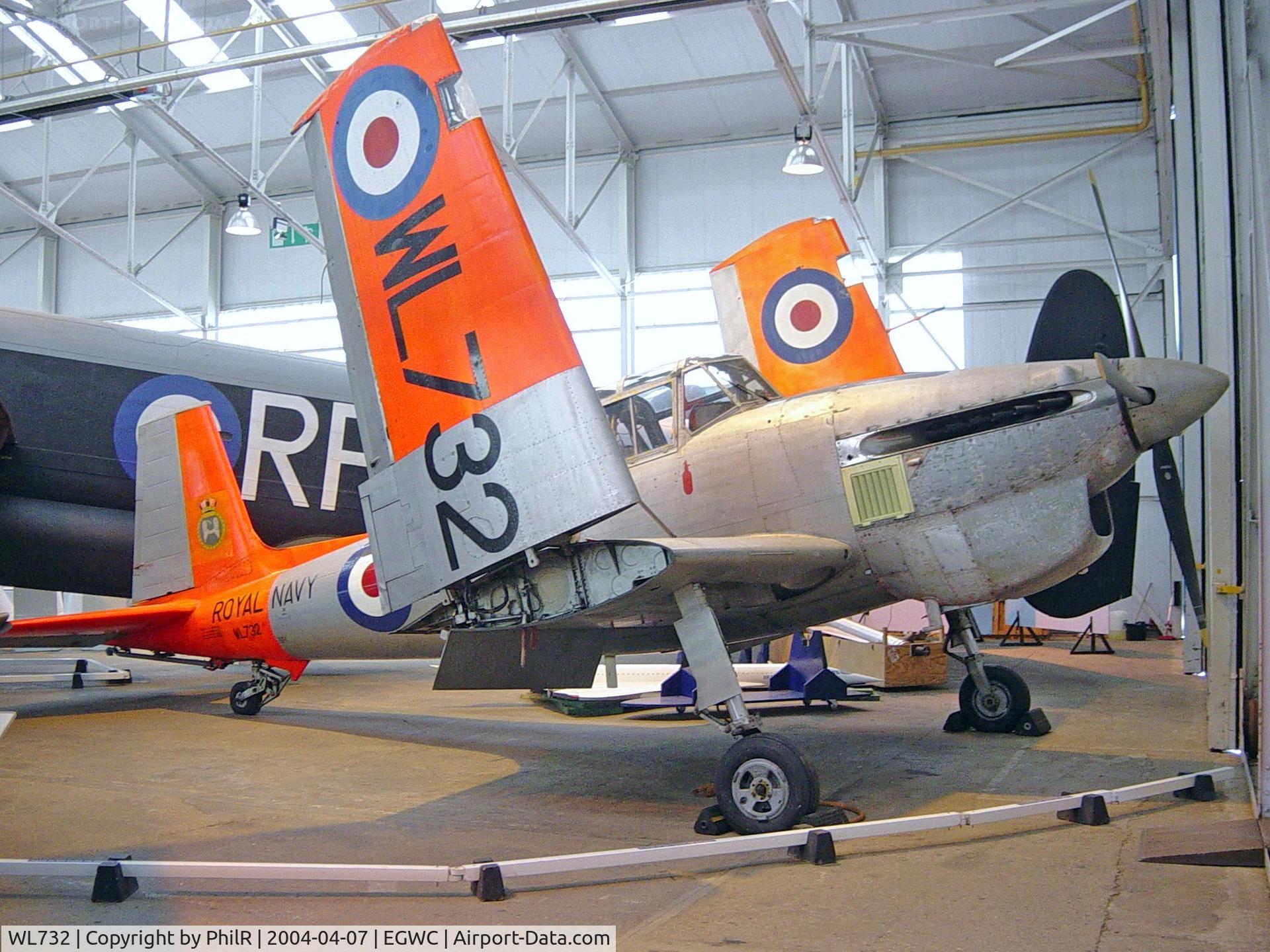 WL732, 1954 Boulton Paul Sea Balliol T.21 C/N Not found, Royal Navy Boulton Paul Sea Balliol T21 WL732 Cosford