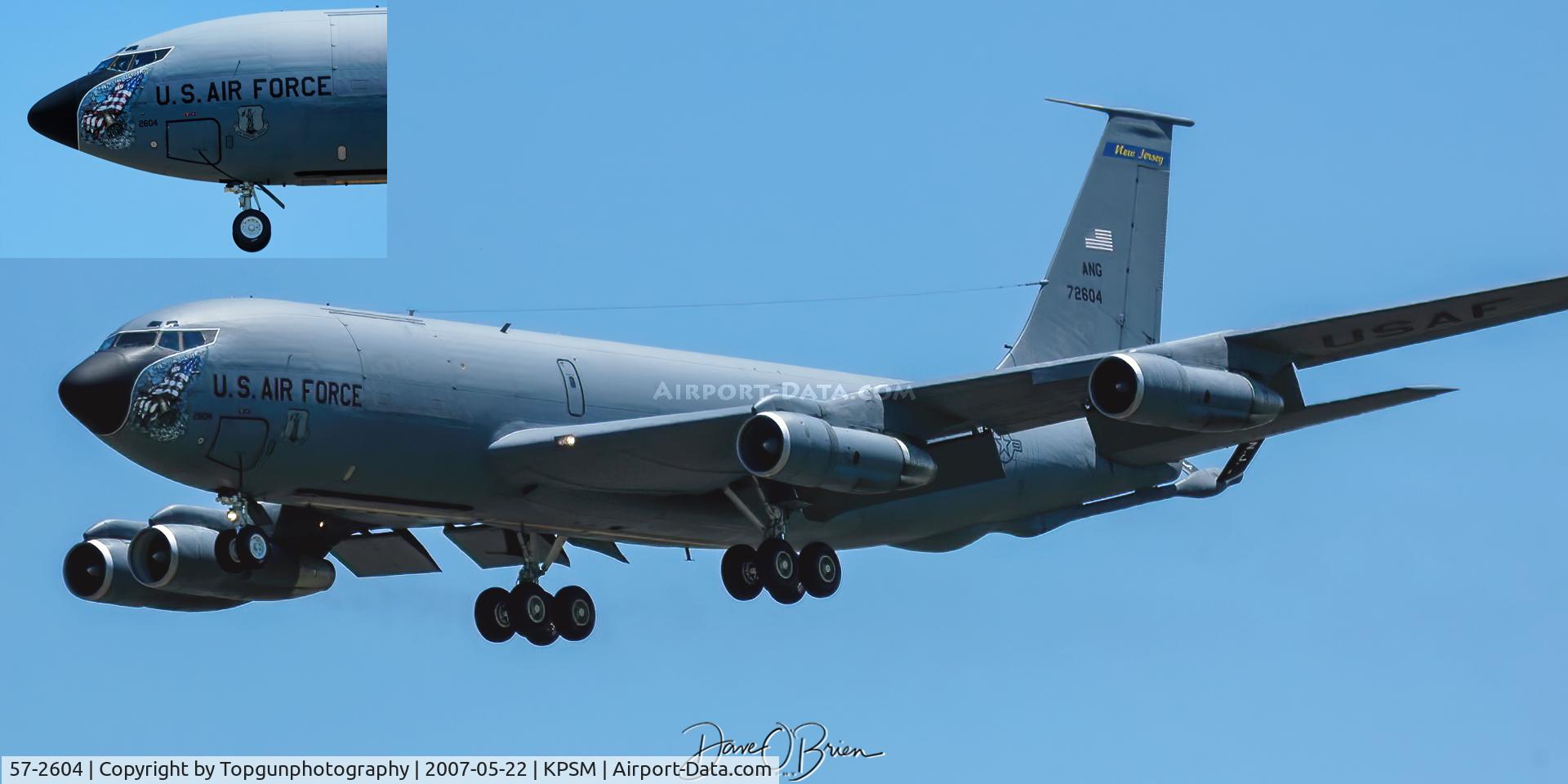 57-2604, 1957 Boeing KC-135E Stratotanker C/N 17740/T0210, NJ ANG in for some pattern work