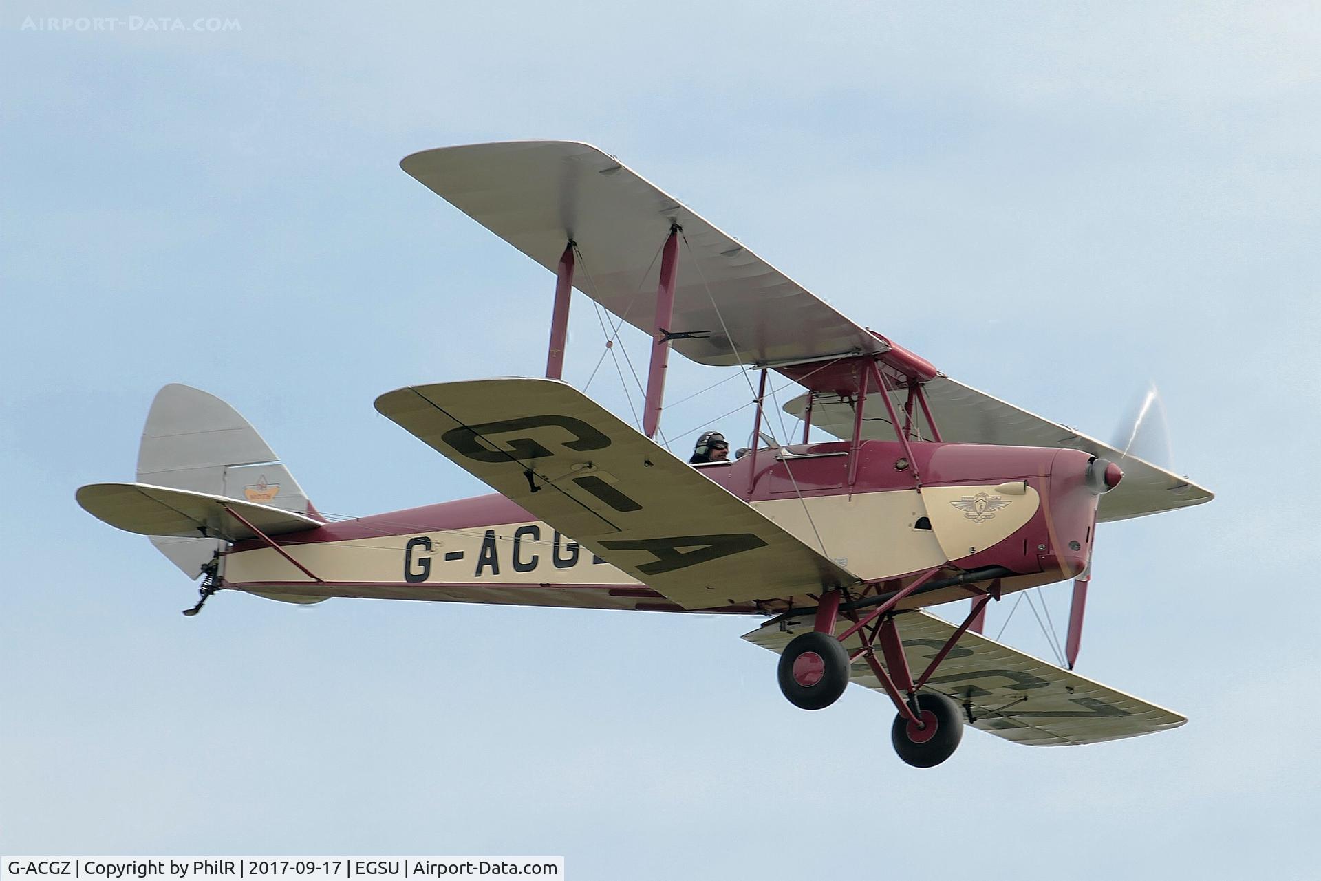 G-ACGZ, 1933 De Havilland DH-60G III Moth Major C/N 5030, G-ACGZ 1933 DH60G lll Moth Major Tiger Nine Team BoB Air Show Duxford