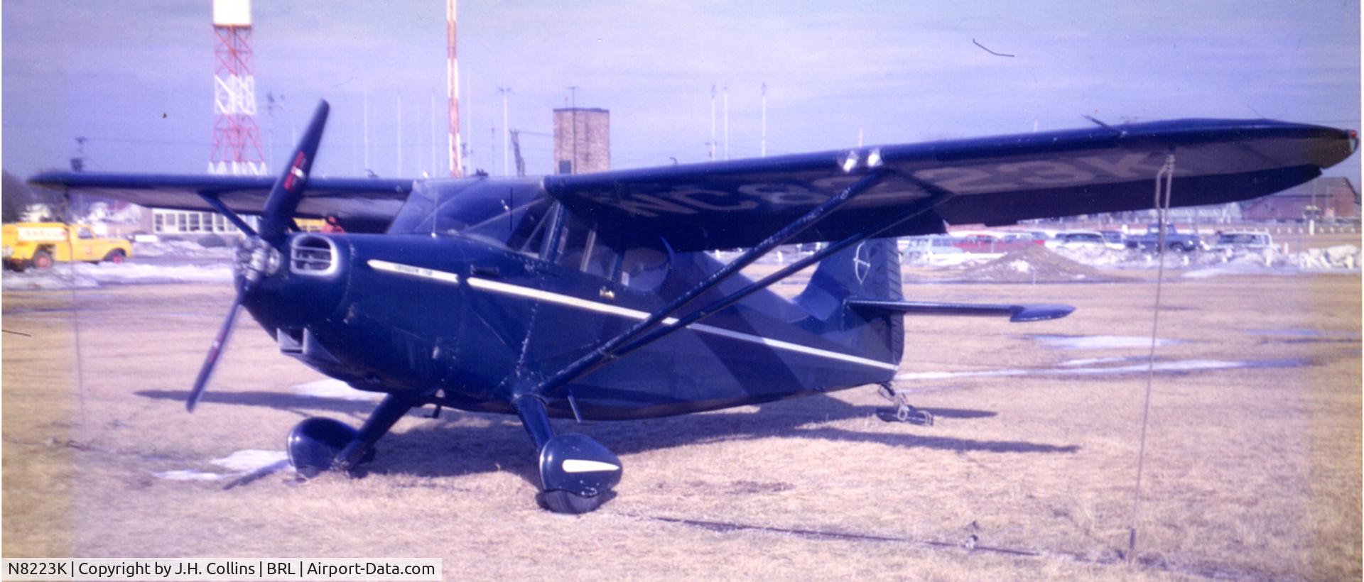 N8223K, 1946 Stinson 108-1 Voyager C/N 108-1223, Photo taken at Burlington, Iowa  Pre 1966