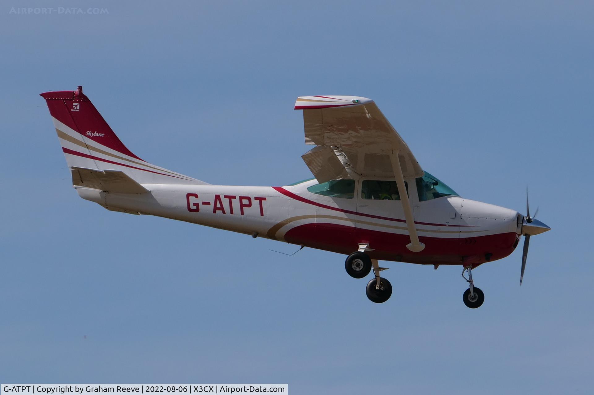 G-ATPT, 1966 Cessna 182J Skylane C/N 182-57056, Landing at Northrepps.