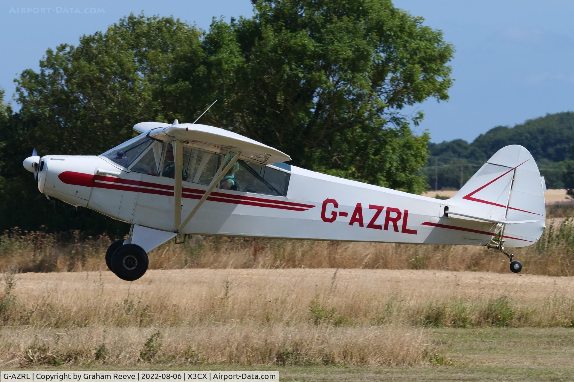G-AZRL, 1951 Piper L-18C Super Cub (PA-18-95) C/N 18-1331, Landing at Northrepps.