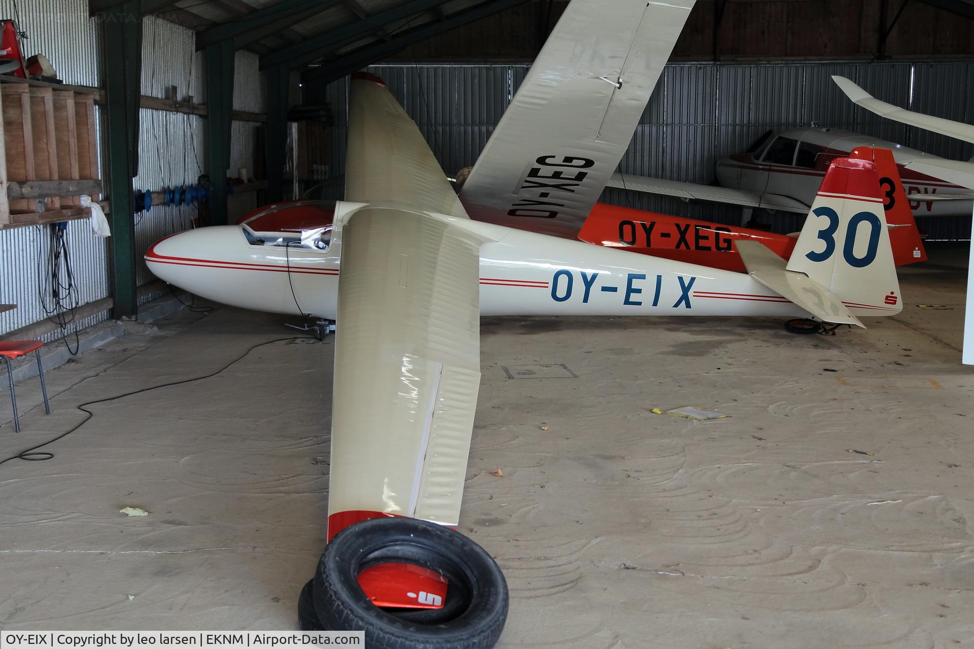 OY-EIX, 1965 Schleicher Ka-6CR Rhonsegler C/N 6413, Morsø Tødsø 5.8.2022