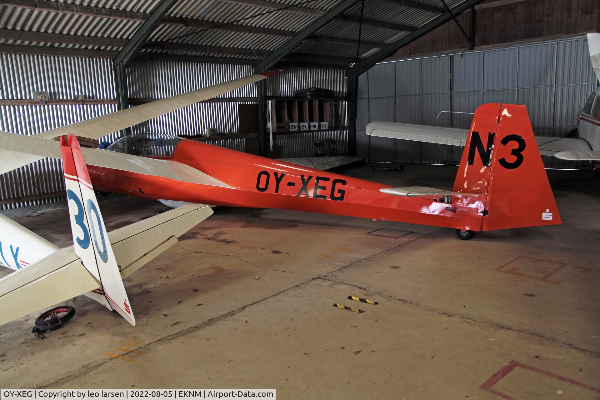 OY-XEG, 1971 Schleicher ASK-13 C/N 13313, Mors Tødsø 5.8.2022