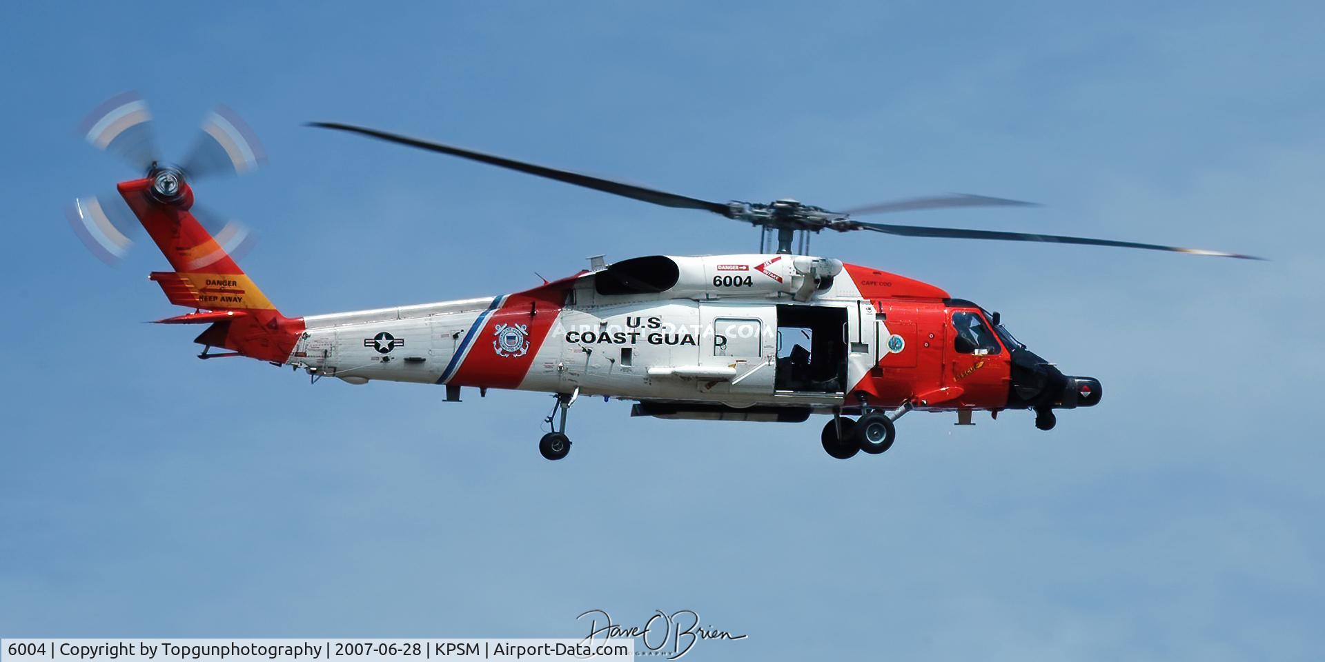 6004, Sikorsky MH-60J Jayhawk C/N 70.854, Providing sniper watch prior to AF1's arrival