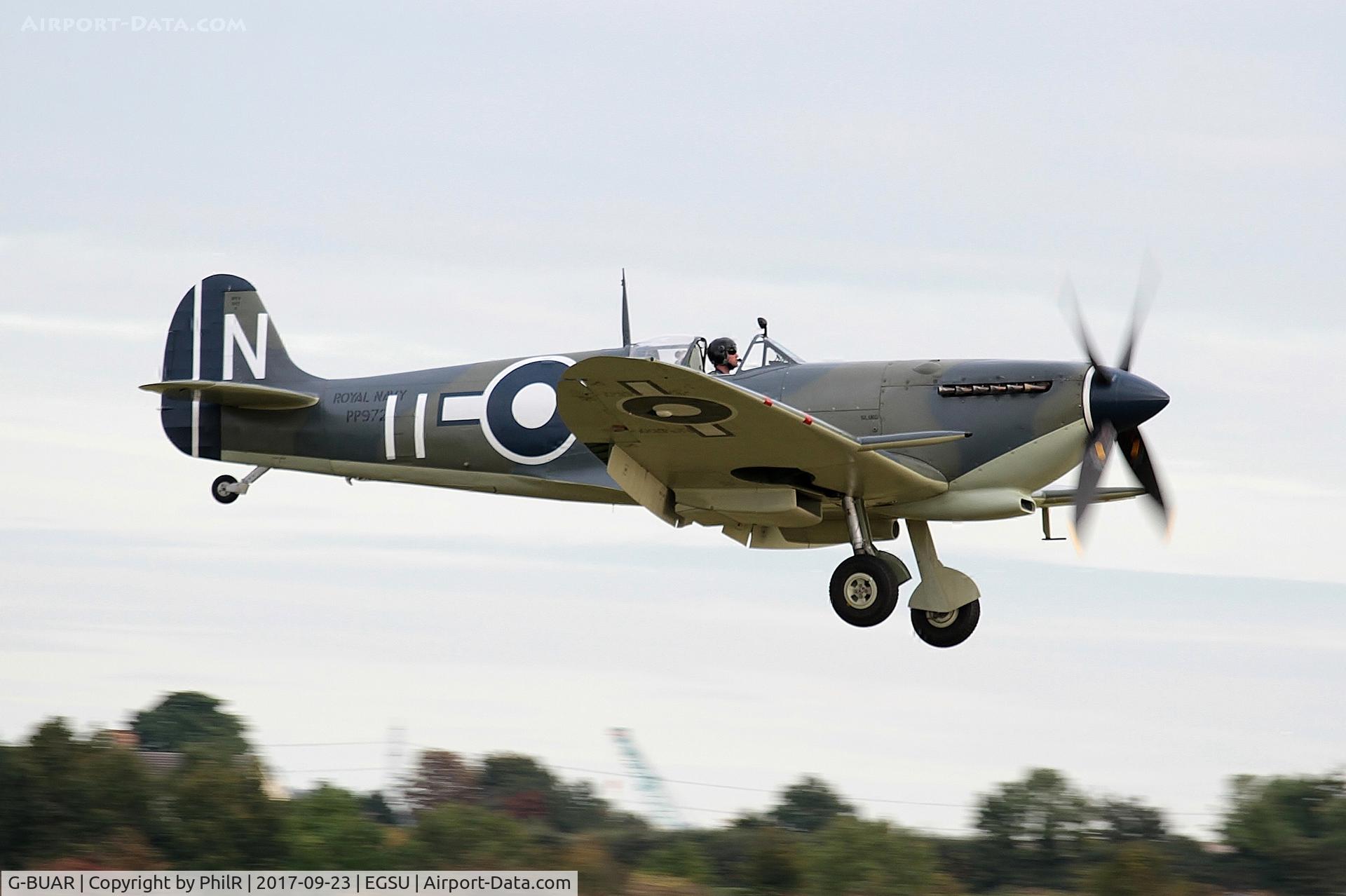 G-BUAR, 1944 Supermarine 358 Seafire LF.III C/N AIR/2605/C23(C), PP972 1944 VS Seafire LFlllc RN BoB Air Show Duxford