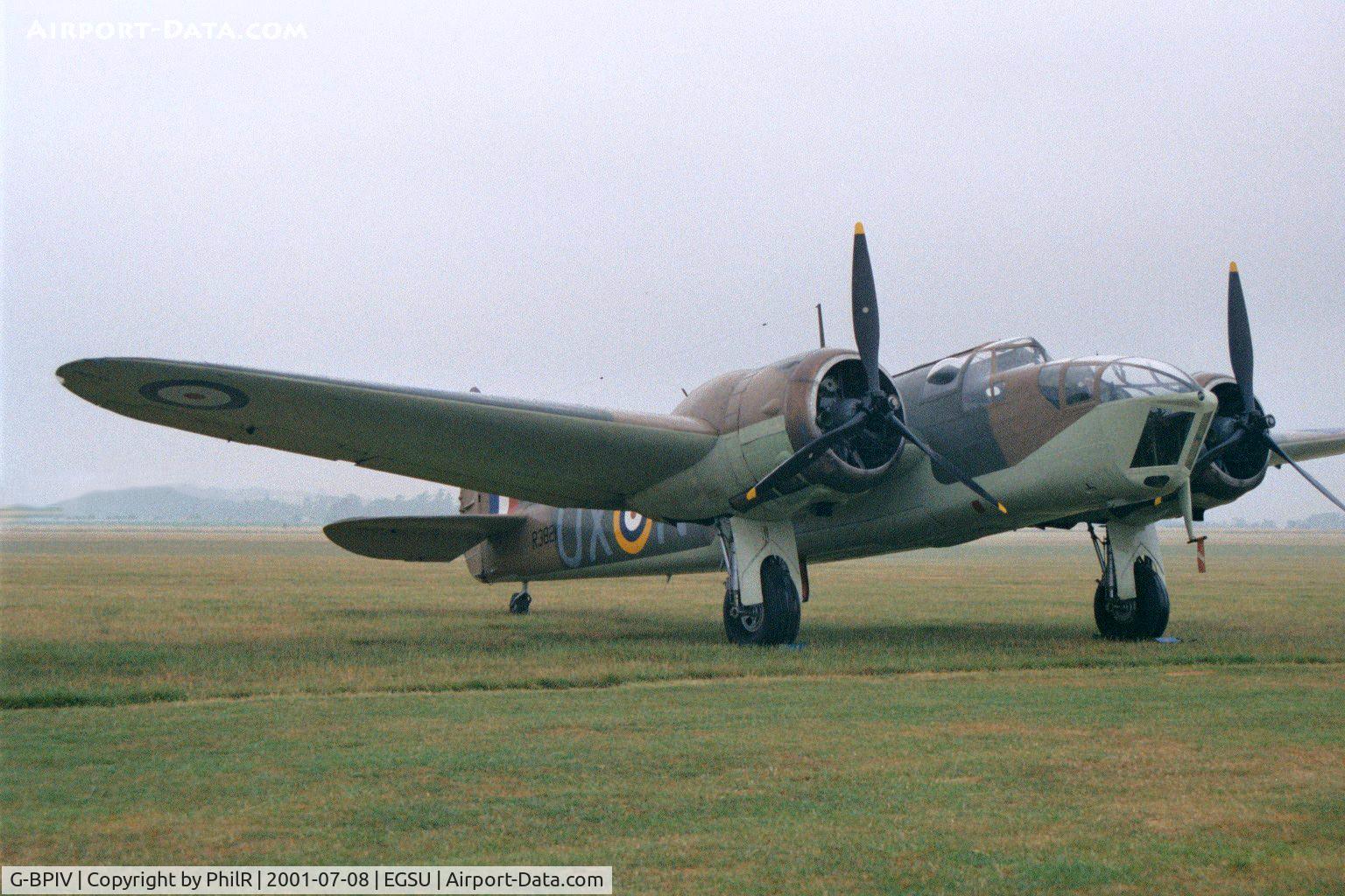 G-BPIV, 1943 Bristol 149 Bolingbroke Mk.IVT C/N 10201, R3821 Bristol Blenheim lV Flying Legends Duxford
