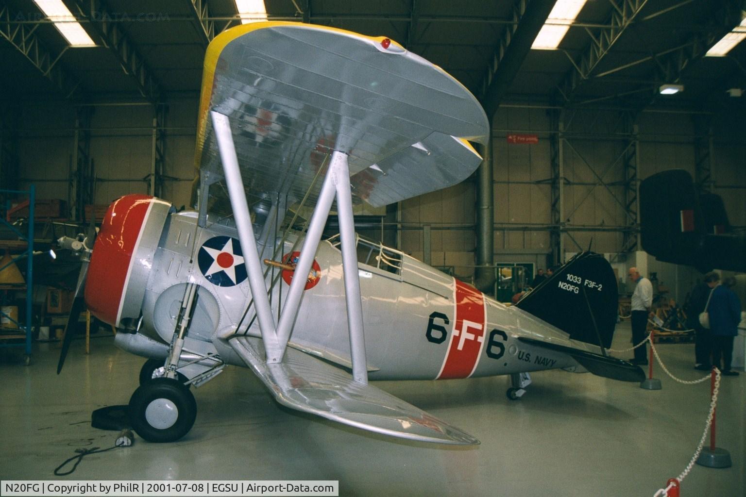 N20FG, 1938 Grumman F3F-2 C/N 1033, US Navy 1938 Grumman F3F-2 at Flying Legends Duxford