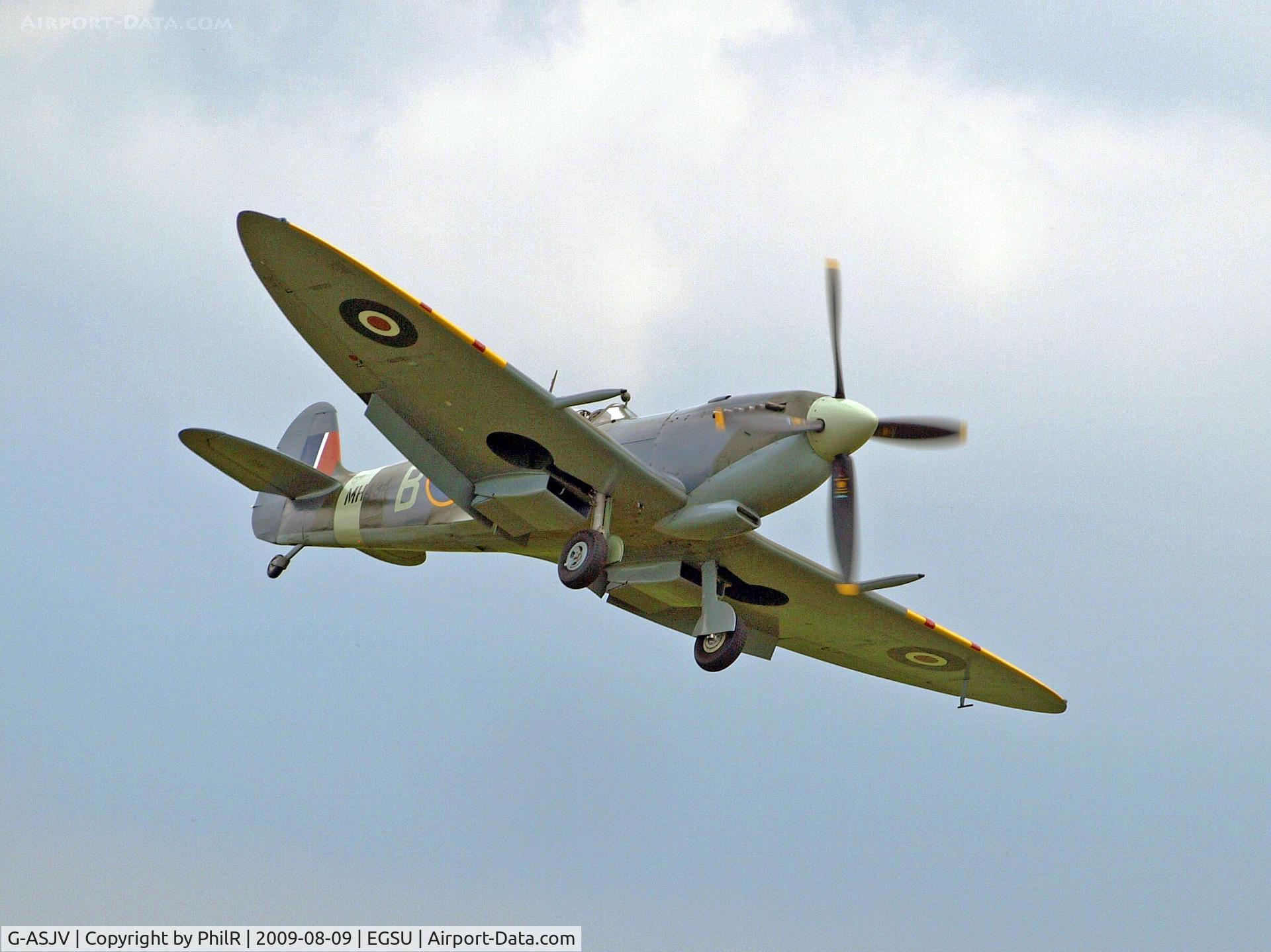 G-ASJV, 1943 Supermarine 361 Spitfire LF.IXb C/N CBAF.IX.552, Vickers Supermarine Spitfire HFIXB MH434 Spitfire Day Duxford