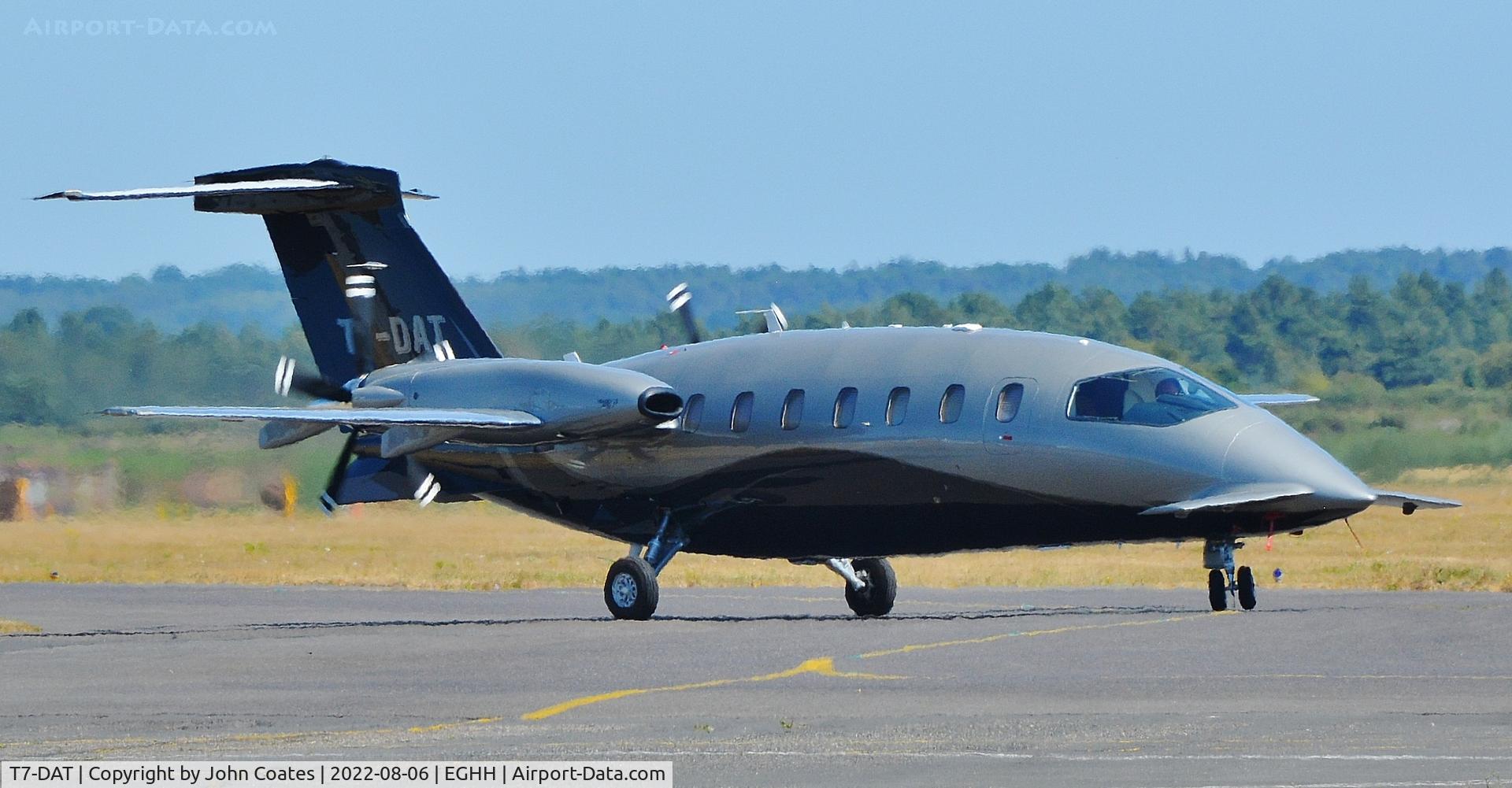 T7-DAT, 2009 Piaggio P-180 Avanti II C/N 1194, Re-positioning at BAS