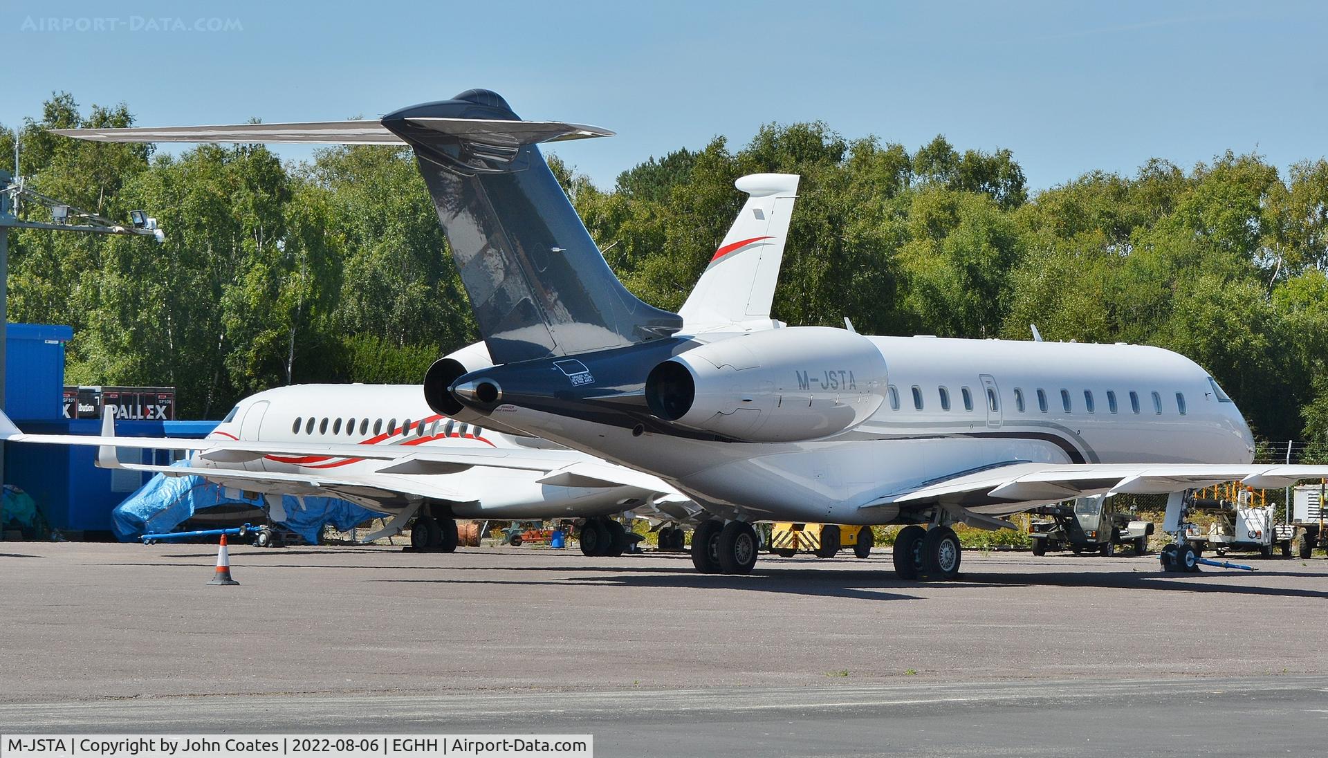 M-JSTA, 2011 Bombardier BD-700-1A11 Global 5000 C/N 9468, Parked at Thurston Avn.