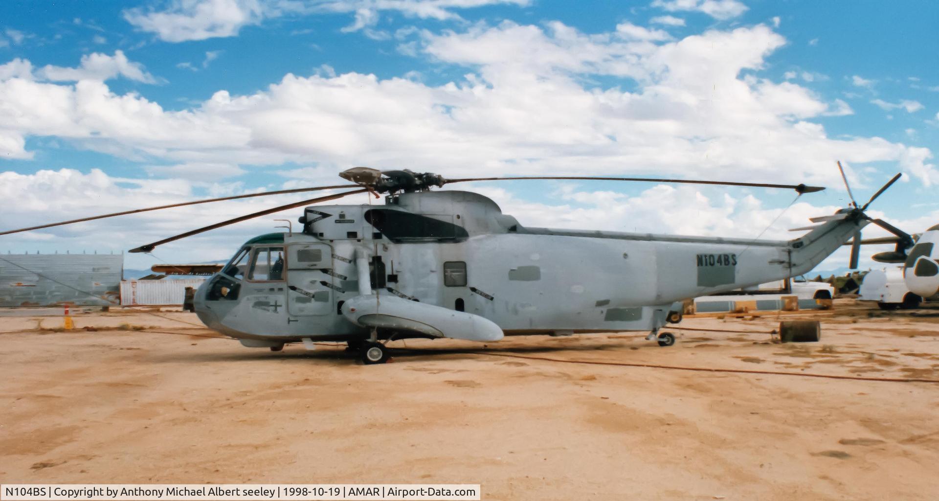 N104BS, 1961 Sikorsky SH-3H Sea King C/N 148966, At Tucson - AMARC Scrapyards