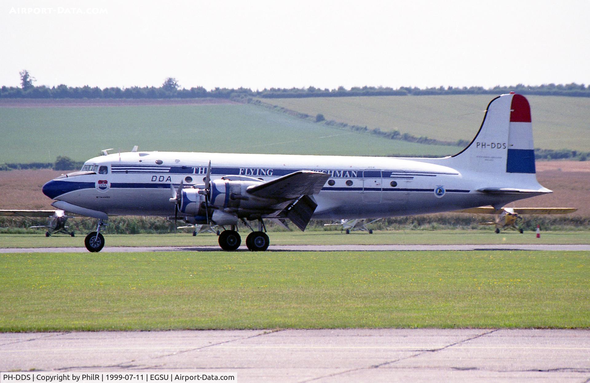 PH-DDS, 1946 Douglas DC-4-1009 Skymaster C/N 42934, Dutch Dakota Association Douglas DC-4 PH-DDS at Flying Legends Duxford