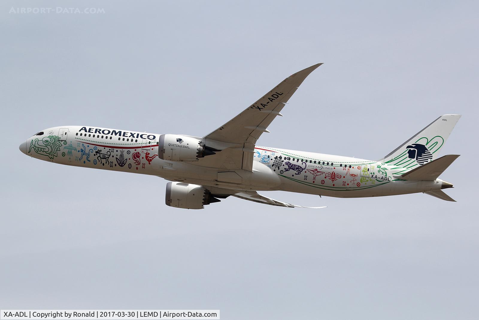 XA-ADL, 2016 Boeing 787-9 Dreamliner C/N 43859, at mad