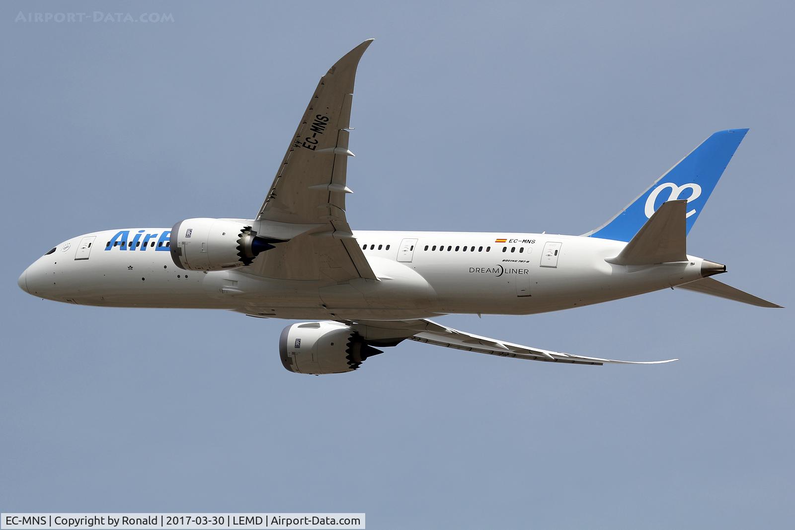 EC-MNS, 2017 Boeing 787-8 Dreamliner Dreamliner C/N 36417, at mad