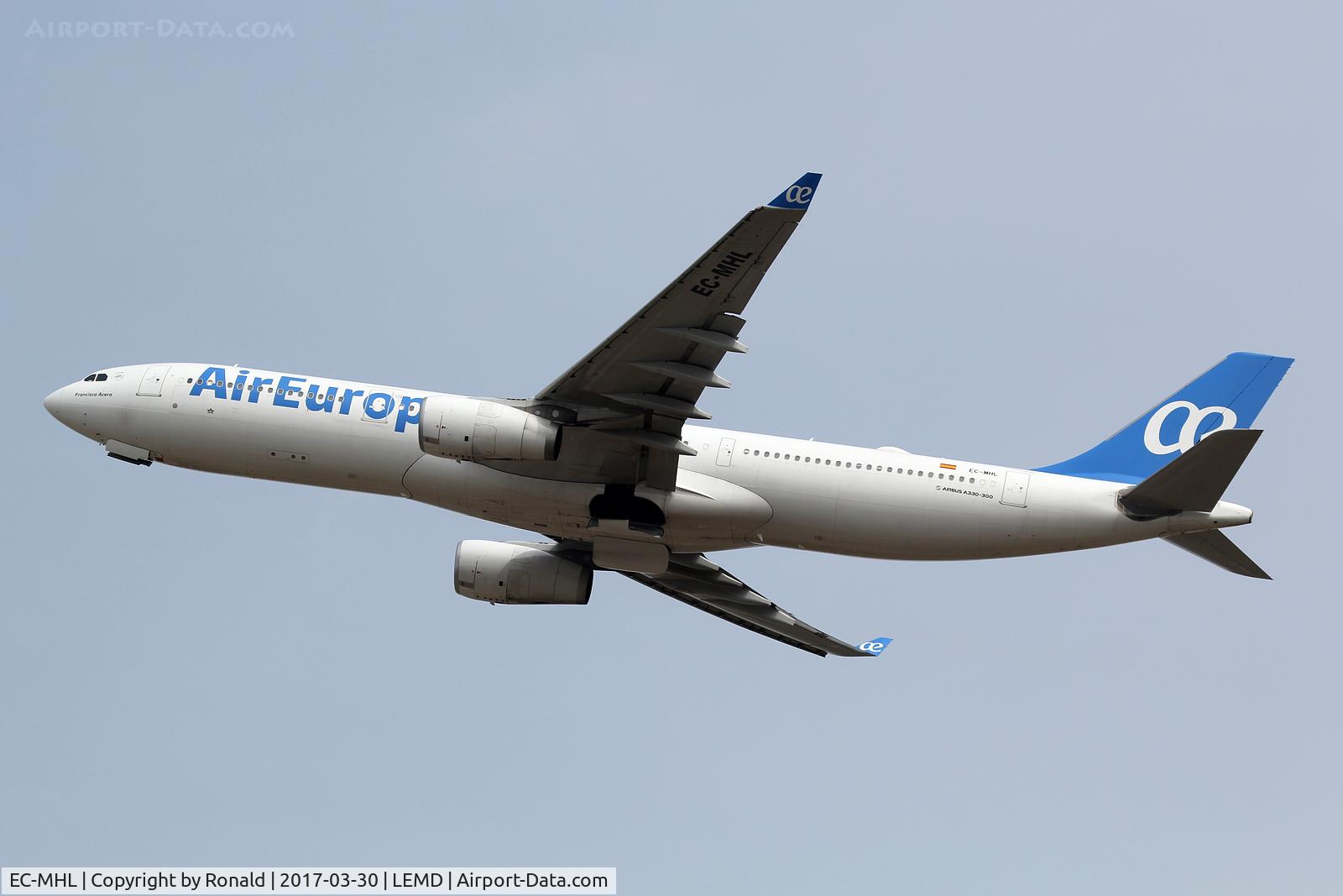 EC-MHL, 2014 Airbus A330-343 C/N 1574, at mad