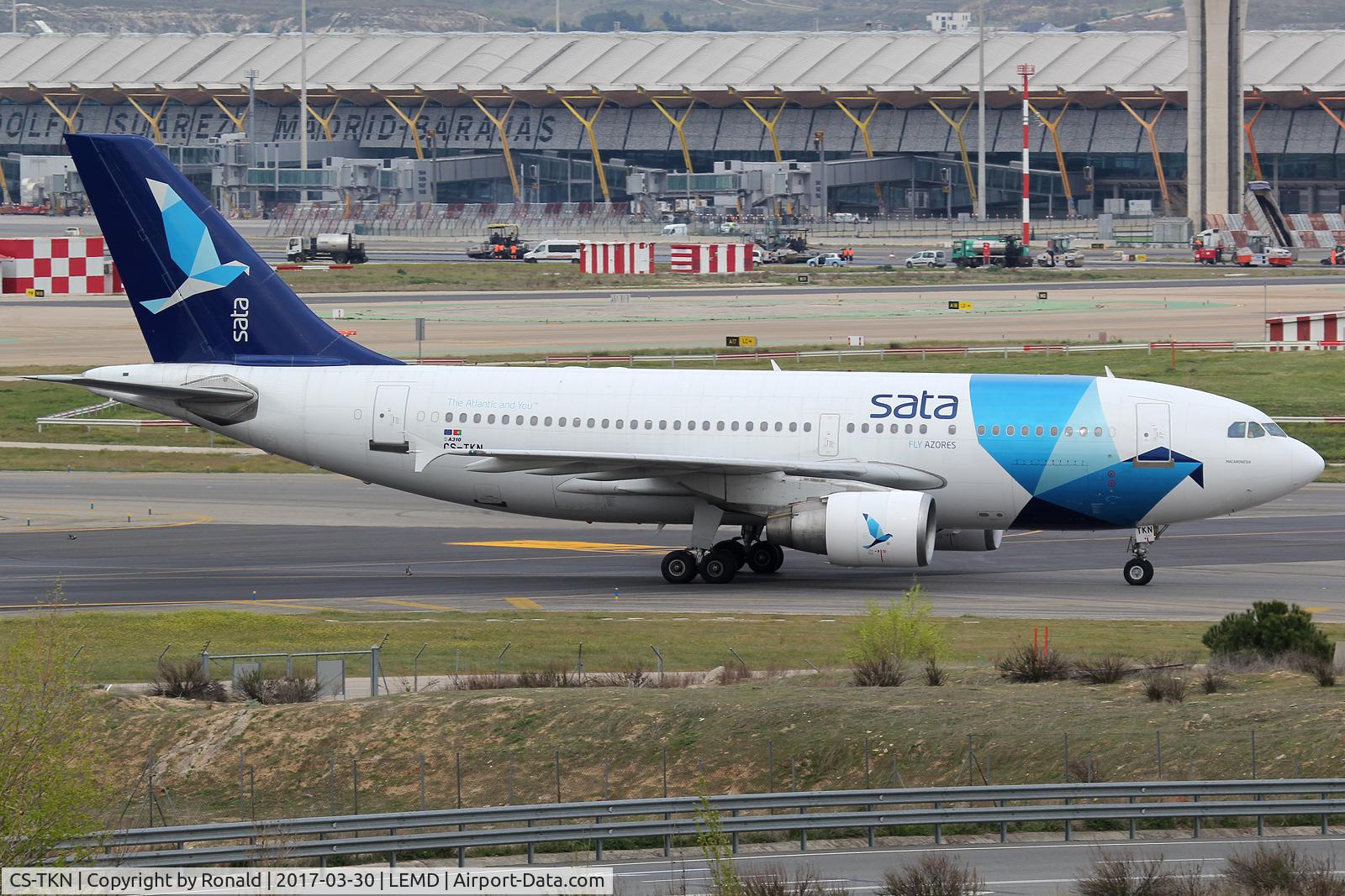 CS-TKN, 1991 Airbus A310-325 C/N 624, at mad