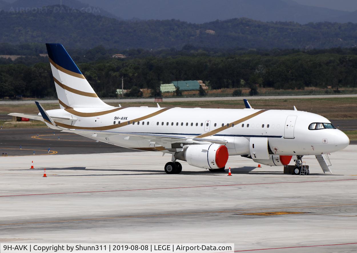 9H-AVK, 2011 Airbus ACJ319 (A319-115/CJ) C/N 4622, Parked at the General Aviation area...