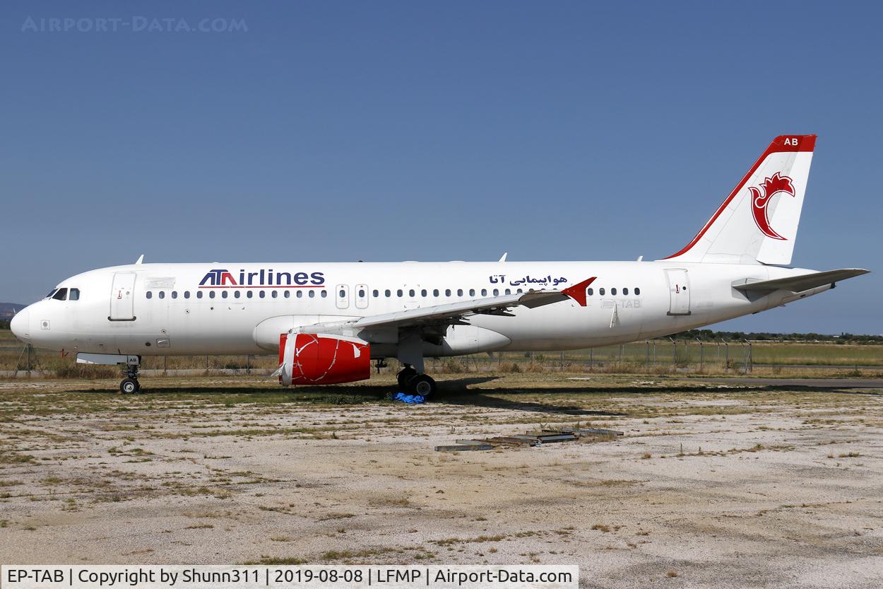 EP-TAB, 1992 Airbus A320-231 C/N 362, Parked and stored... no engines...