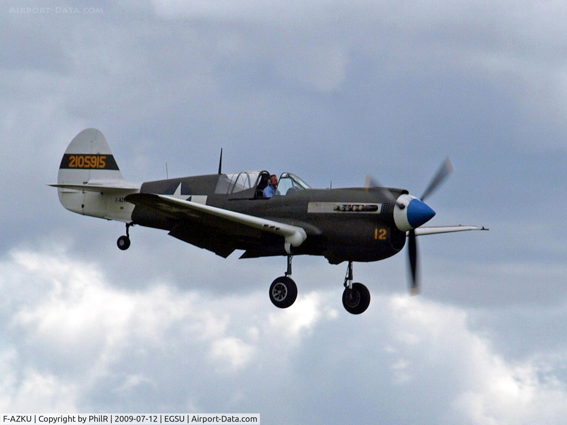 F-AZKU, 1942 Curtiss P-40N Warhawk C/N 29677, 2105915 1942 Curtis P-40N Warhawk Flying Legends Duxford