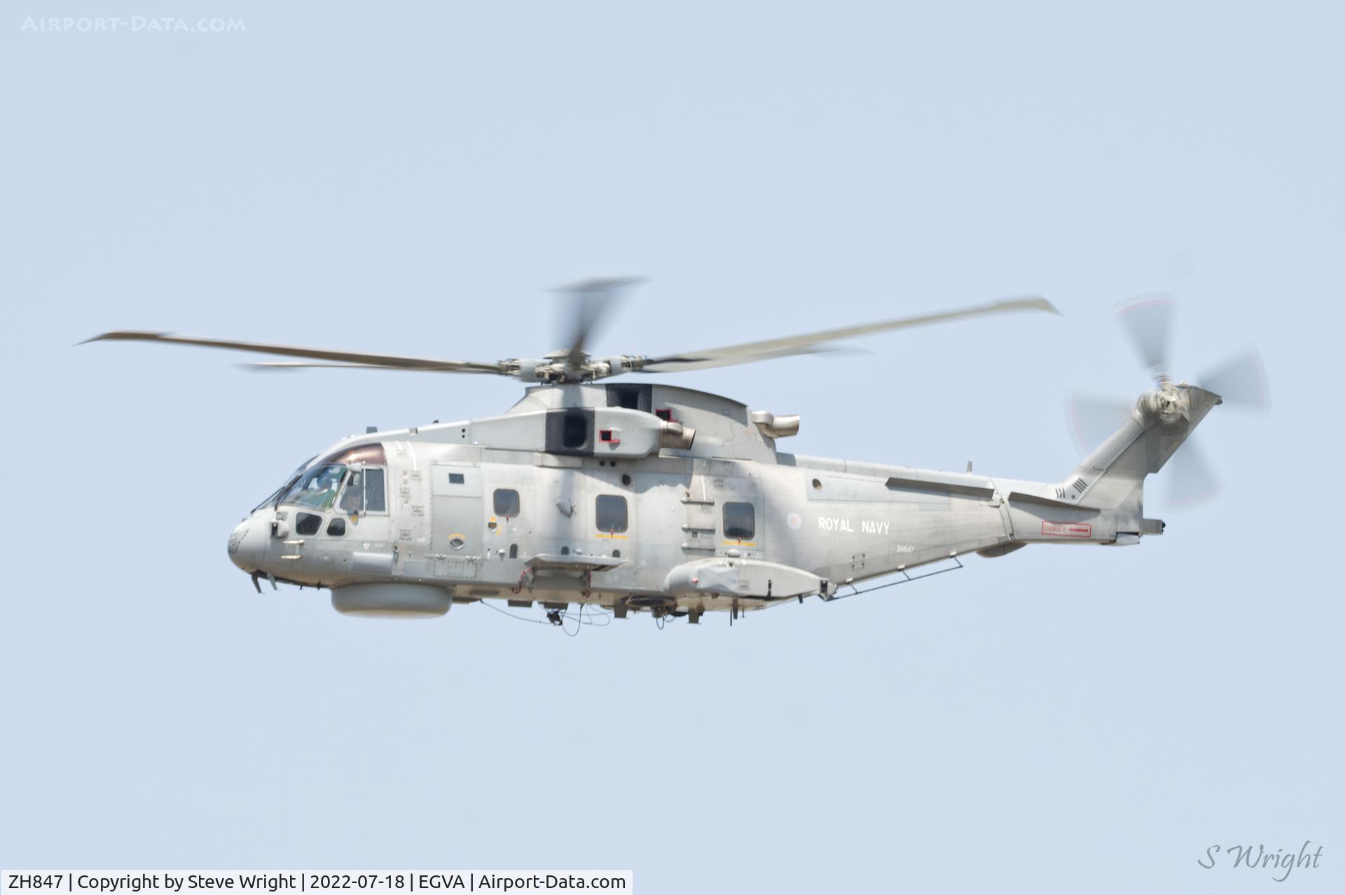 ZH847, 2003 AgustaWestland EH-101 Merlin HM.2 C/N 50111/RN27/MSCP29, Royal International Air Tattoo 2022 RAF Fairford UK