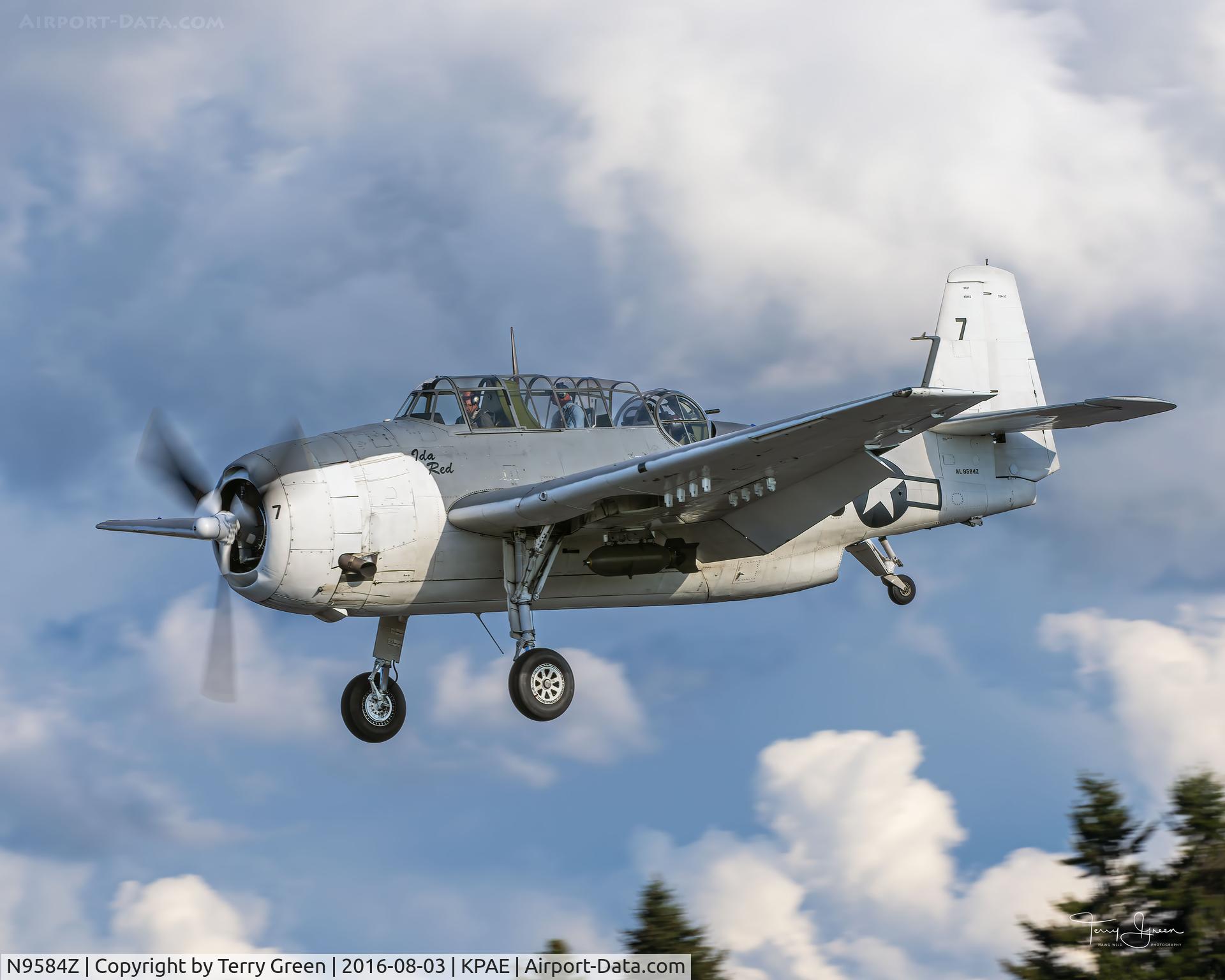 N9584Z, 1945 Grumman TBM-3E Avenger C/N 85882, KPAE