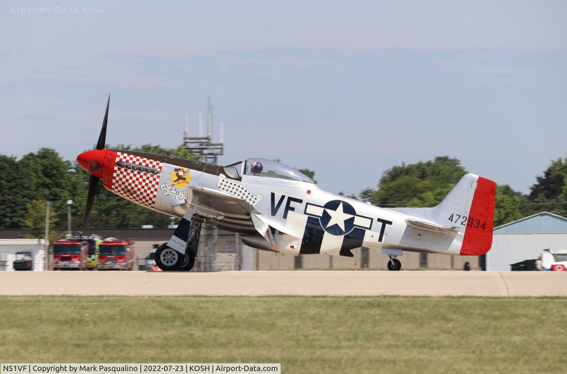 N51VF, 1945 North American F-51D Mustang C/N 45-11553, North American P-51D