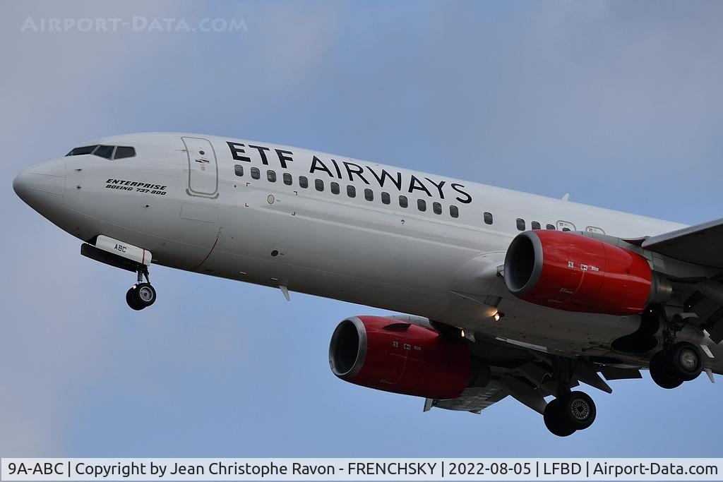 9A-ABC, 2004 Boeing 737-8Q8 C/N 30667, ETF AIRWAYS LI8079 / EZZ8079 from Olbia