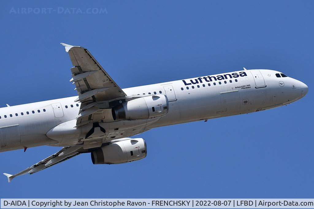 D-AIDA, 2010 Airbus A321-231 C/N 4360, LH899 / DLH27Y take off runway 05 to Frankfurt FRA