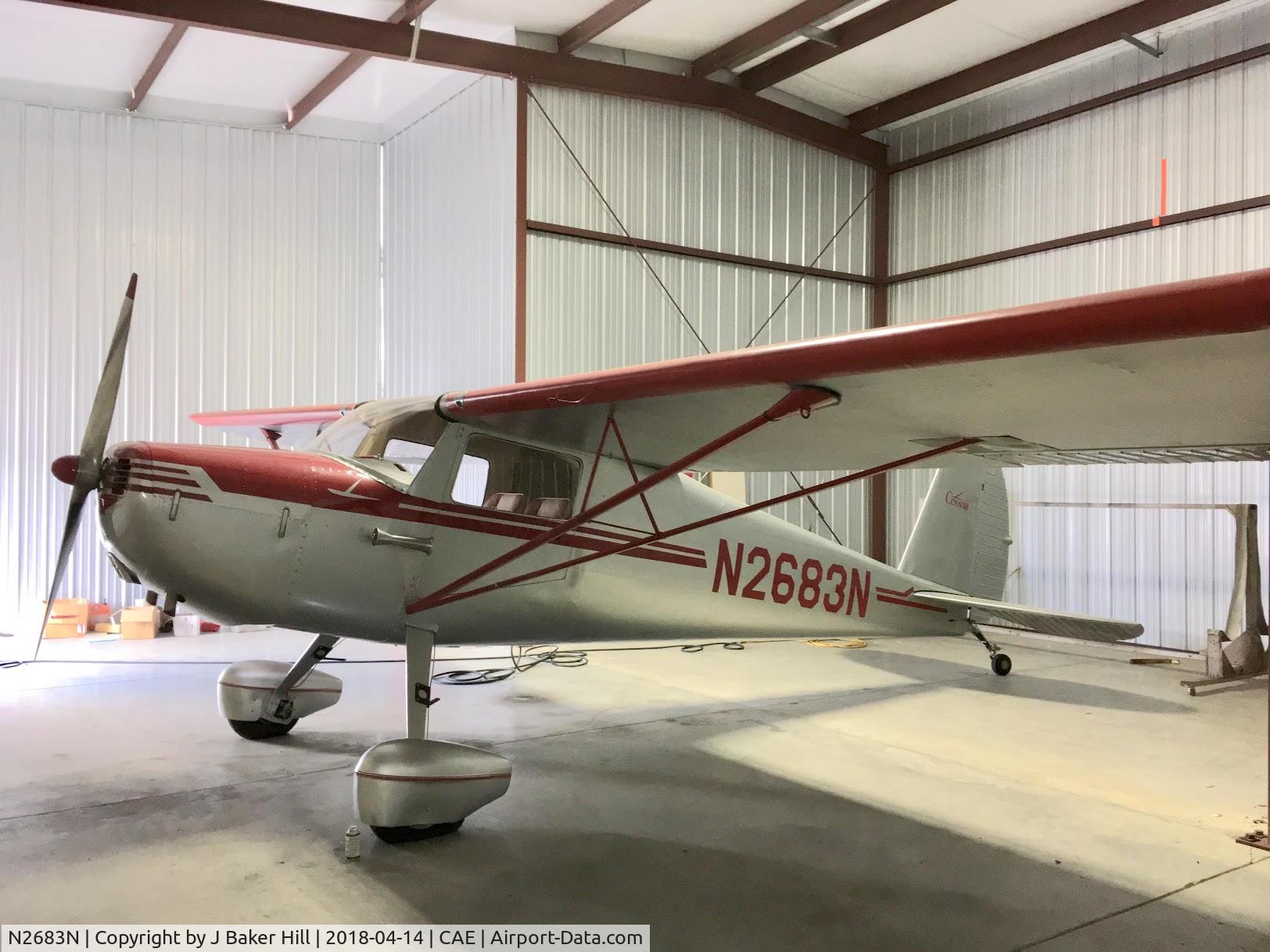N2683N, 1947 Cessna 120 C/N 12941, Photographed at CAE April 2018.
