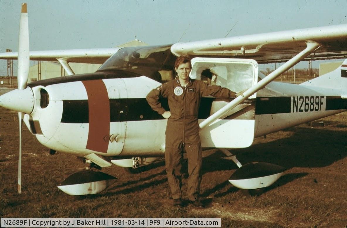 N2689F, 1965 Cessna 182J Skylane C/N 18256789, N2689F serving as a CAP plane at Sycamore Strip, Crowley, TX, 1981