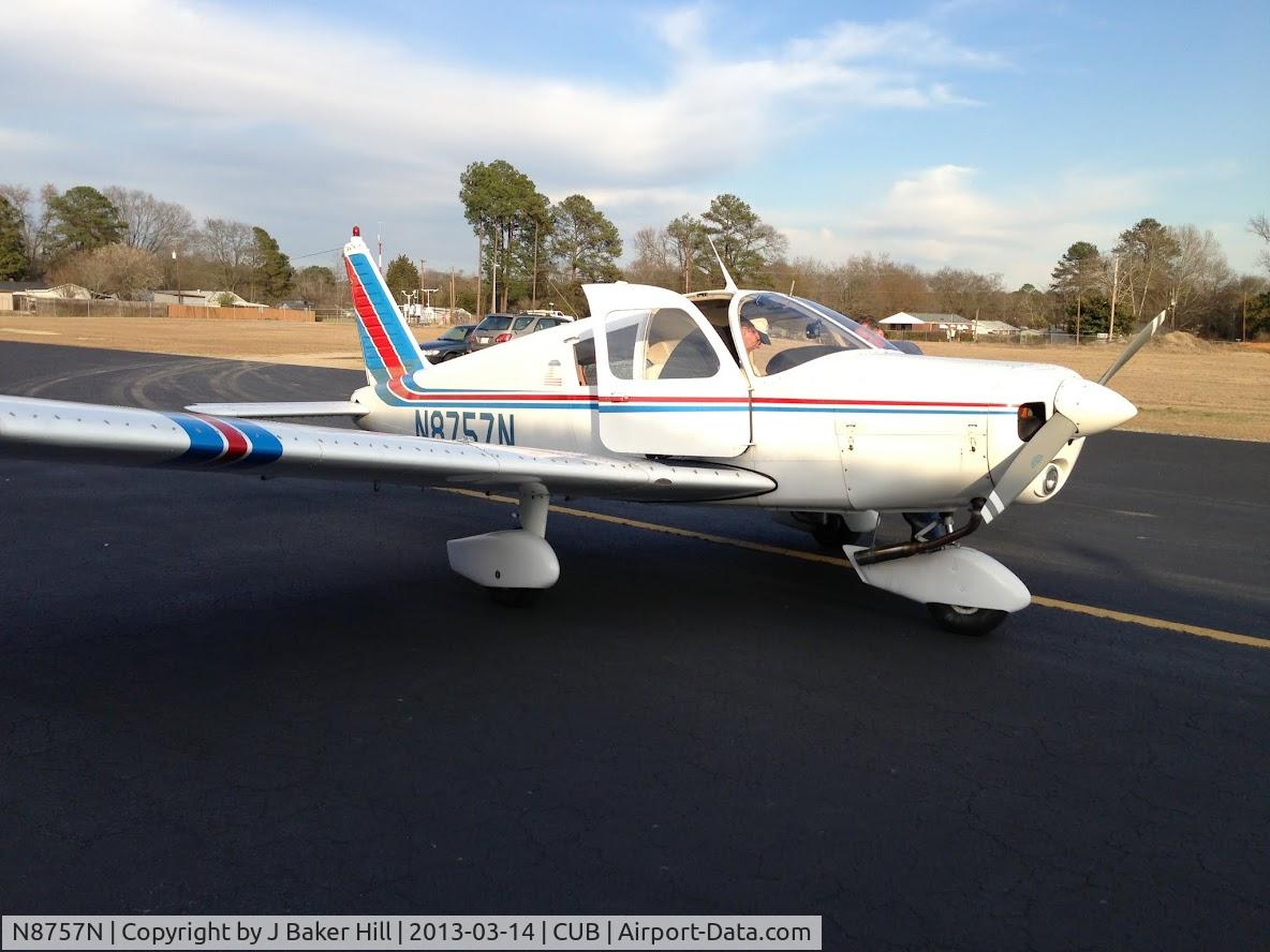 N8757N, 1969 Piper PA-28-140 C/N 28-25576, PA-28-140 at Owens Field, Columbia, SC