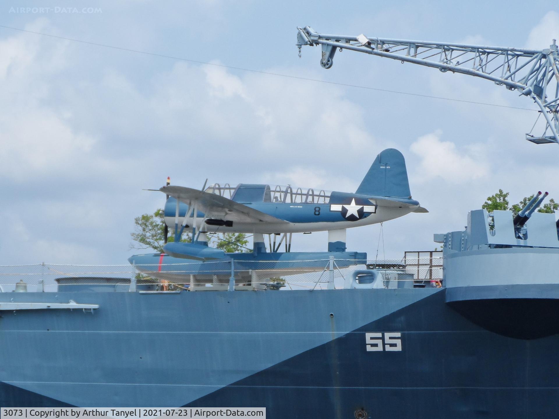 3073, 1941 Vought OS2U-3 Kingfisher C/N Not found 3073, On display at the USS North Carolina