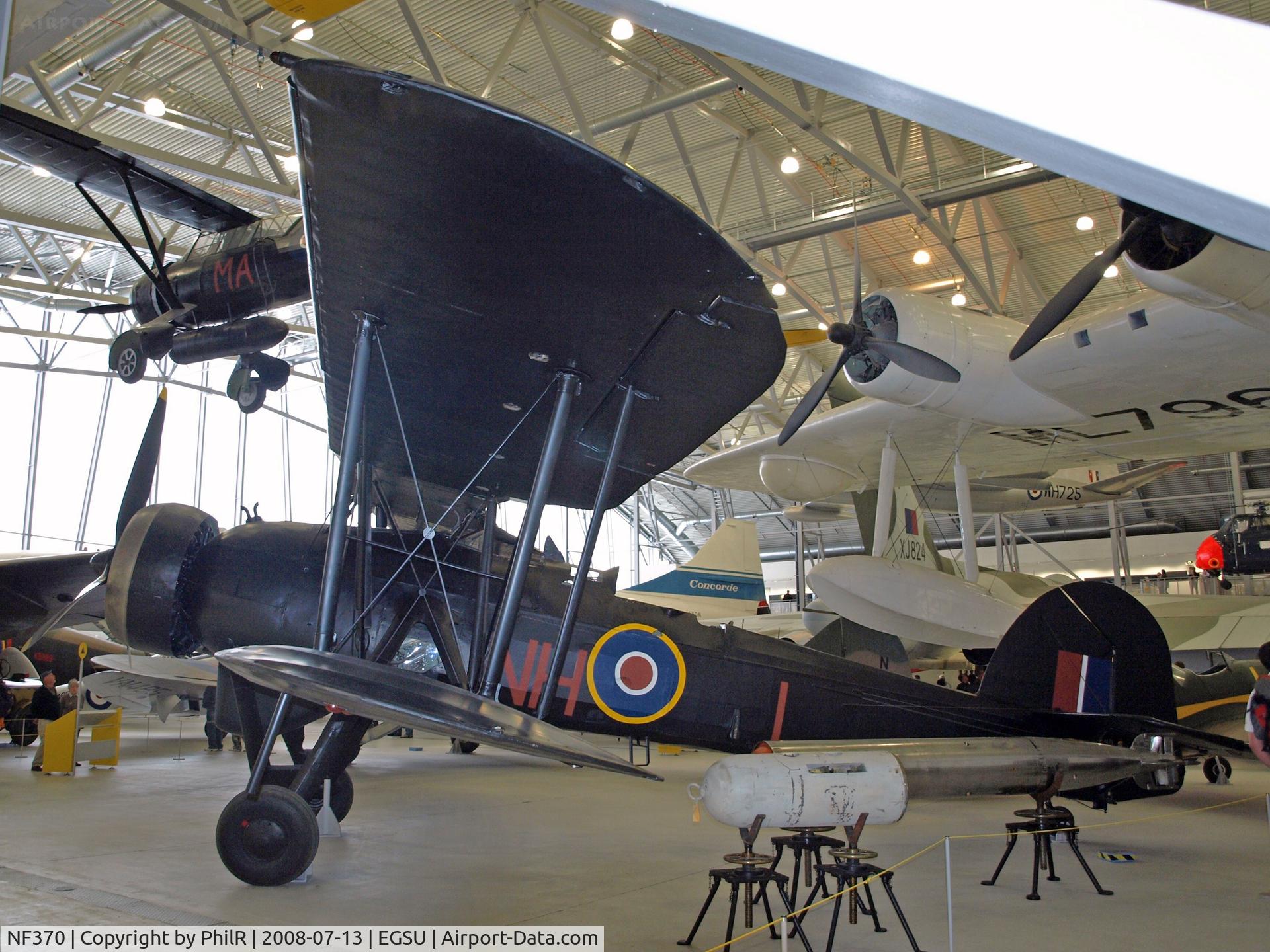 NF370, Fairey Swordfish Mk.III C/N Not found NF370, Fairey Swordfish lll displayed at Duxford