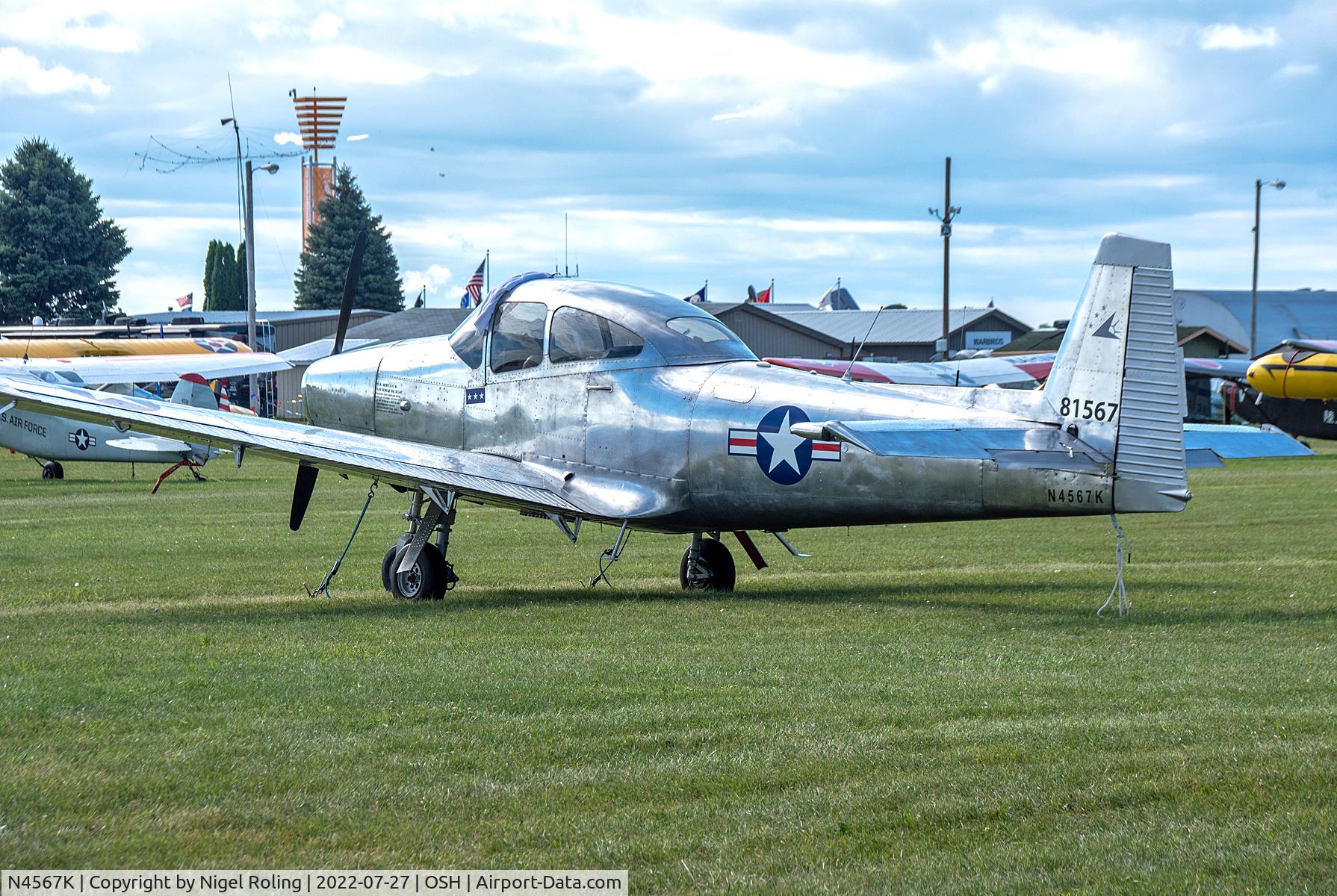N4567K, 1948 Ryan Navion C/N NAV-4-1567, N4567K at Oshkosh 27-7-'22
