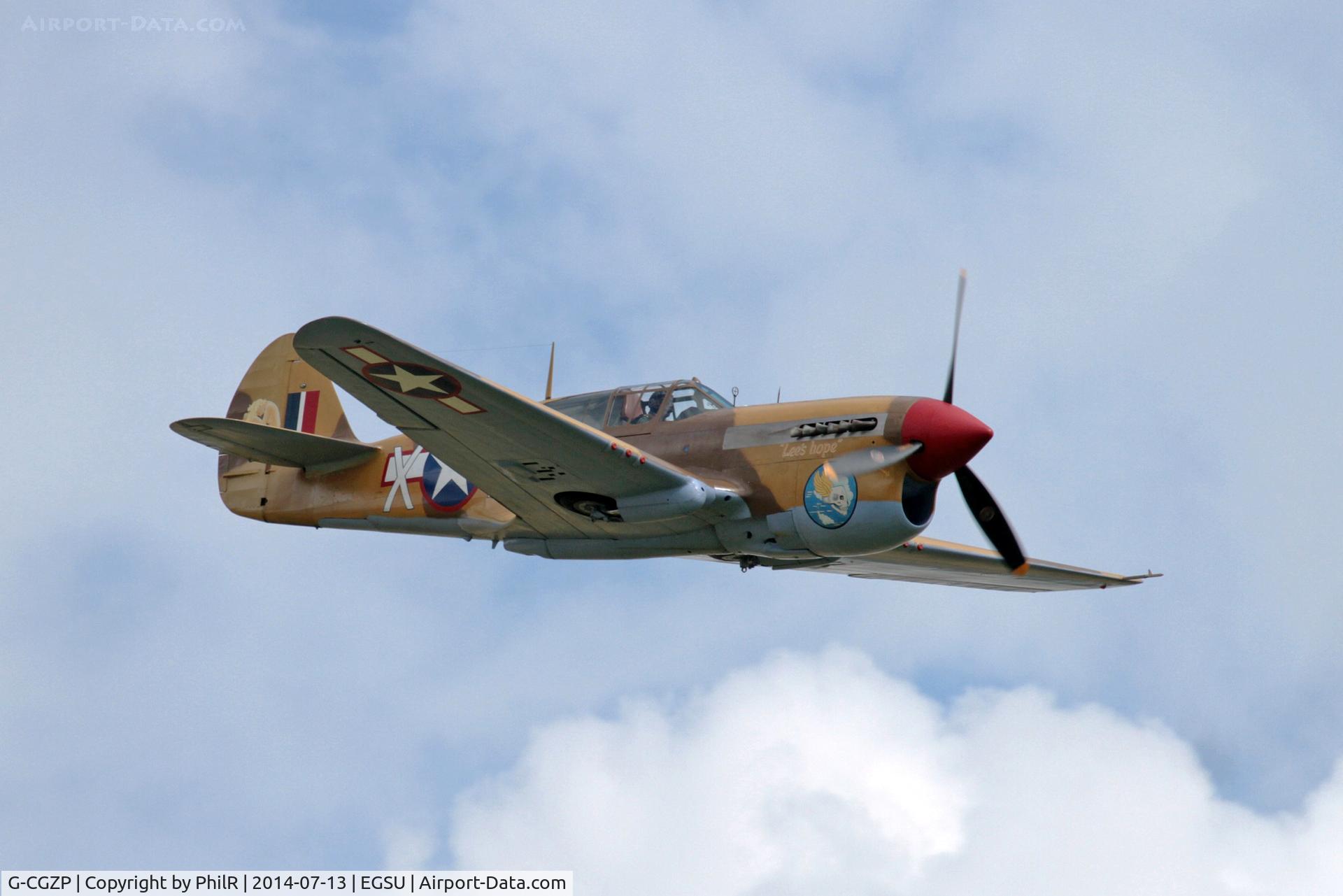 G-CGZP, 1942 Curtiss P-40F Warhawk C/N 19503, G-CGZP 1941 Curtis P-40F Warhawk at Flying Legends Duxford