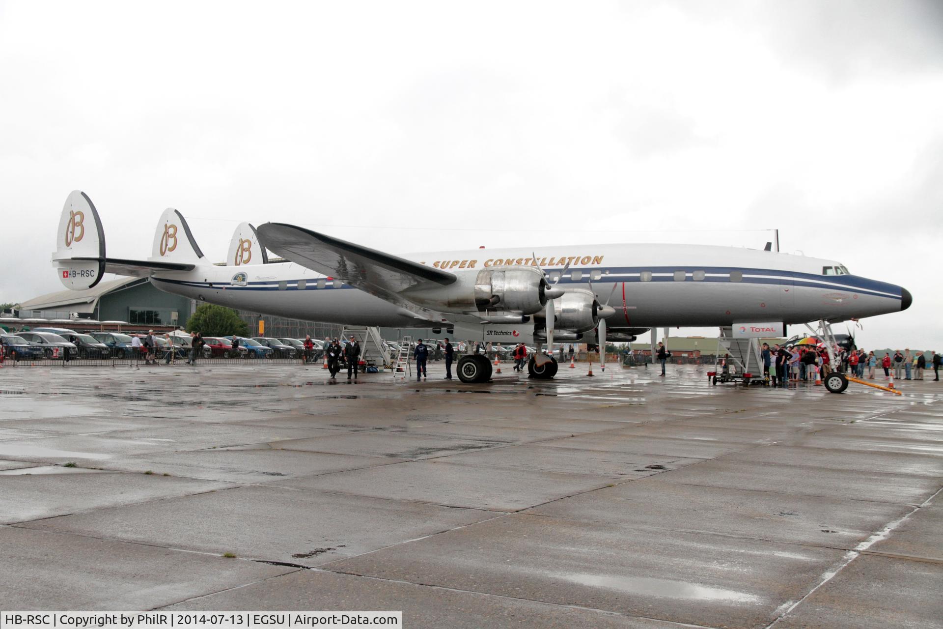 HB-RSC, 1955 Lockheed C-121C Super Constellation (L-1049F) C/N 1049F-4175, HB-RSC 1955 L1049F (C-121C) Super Constellation at Flying Legends Duxford