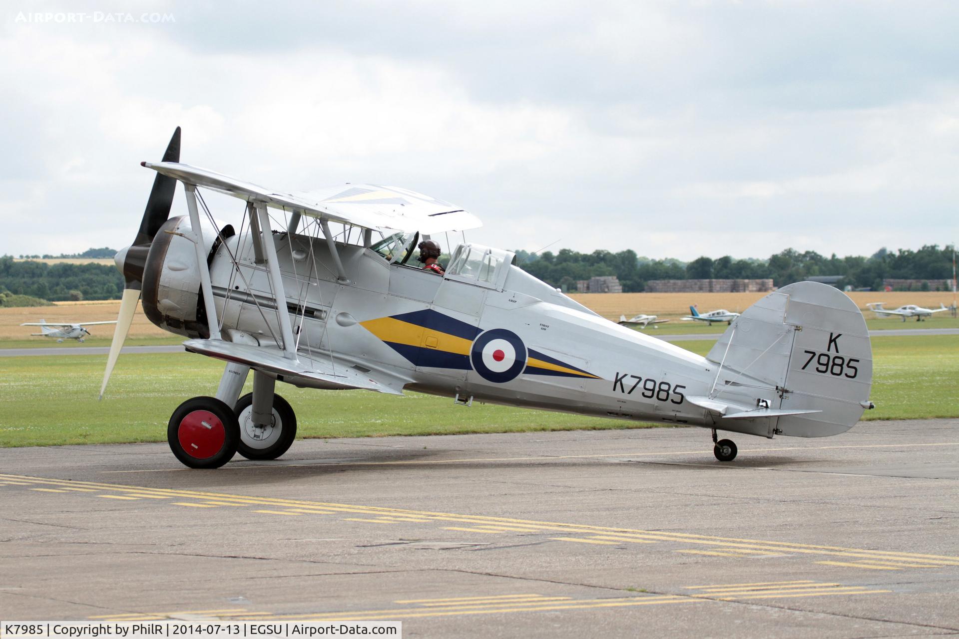 K7985, Gloster Gladiator Mk1 C/N L8032, K7985 1937 Gloster Gladiator I at Flying Legends Duxford