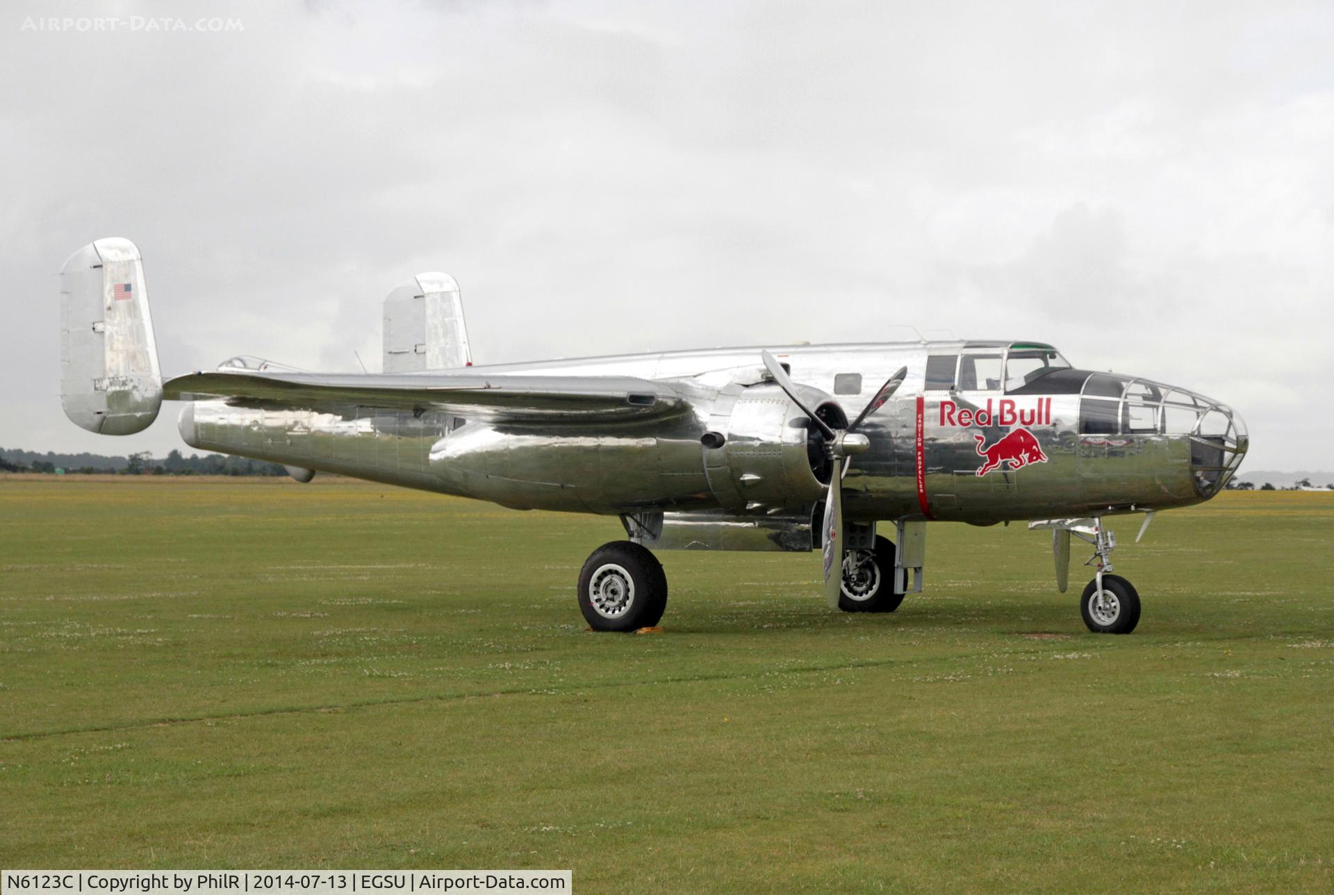 N6123C, 1945 North American B-25J-30-NC Mitchell Mitchell C/N 108-47647, N6123C 1945 NA B-25J Mitchell at Flying Legends Duxford