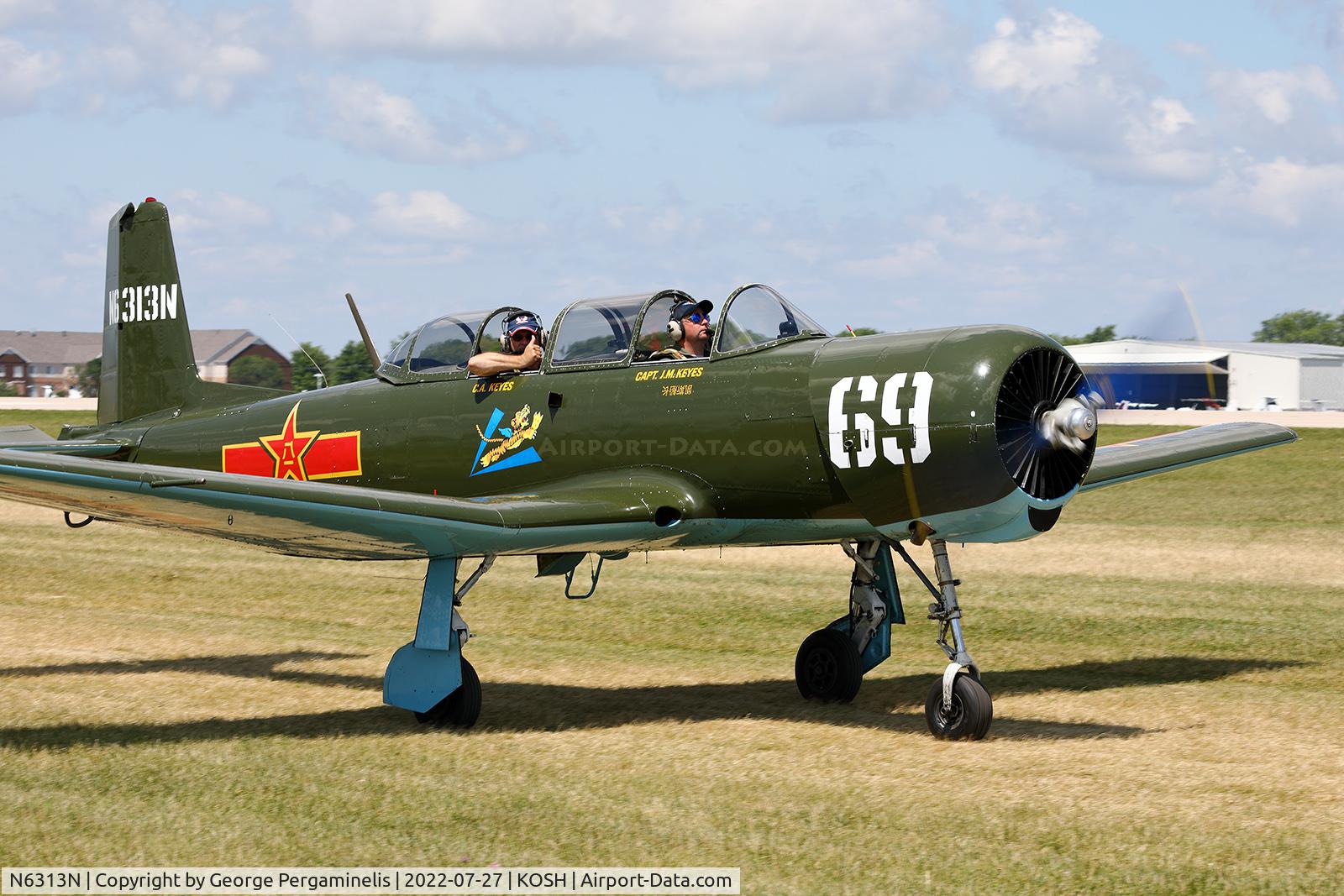 N6313N, 1979 Nanchang CJ-6A C/N 3532022, Oshkosh 2022.