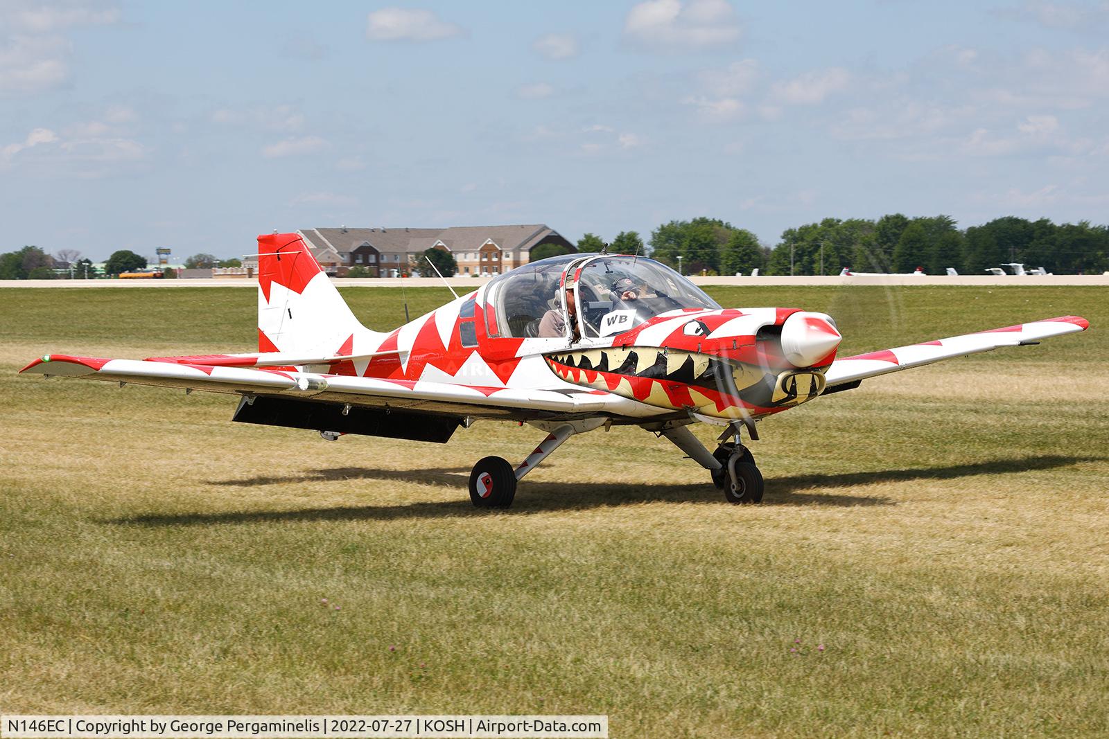 N146EC, 1972 Scottish Aviation Sk.61D Bulldog C/N BH100/146, Oshkosh 2022.