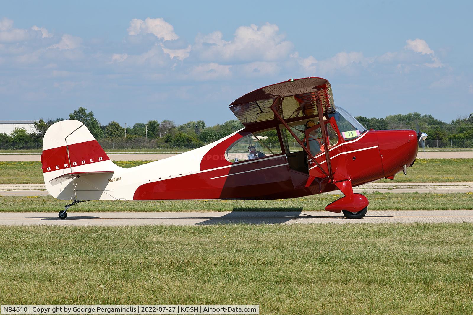 N84610, 1946 Aeronca 7AC Champion C/N 7AC-3306, Oshkosh 2022.

Without doubt, the *best* aircraft on the field. A superb restoration of a gorgeous aircraft.