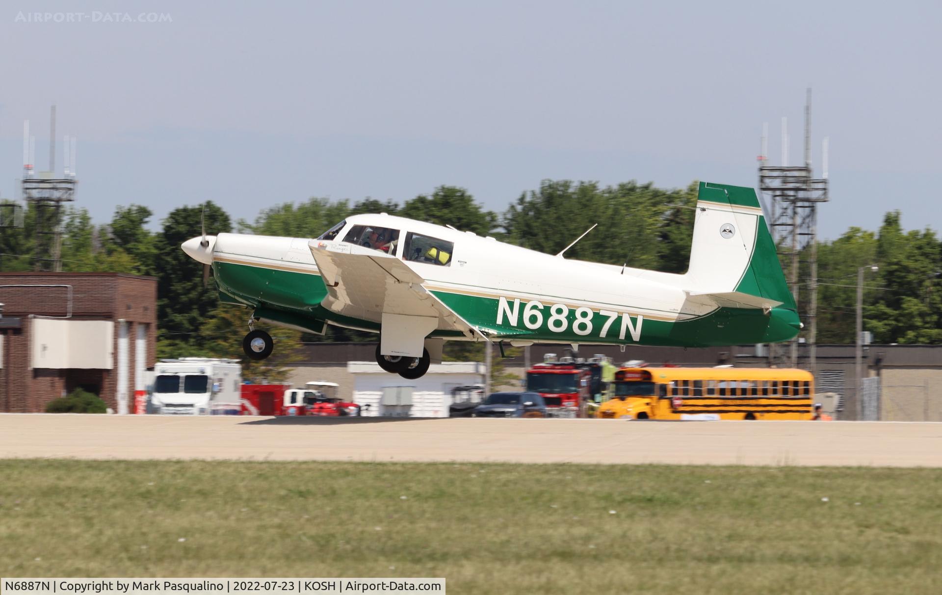 N6887N, 1968 Mooney M20C Ranger C/N 680159, Mooney M20C