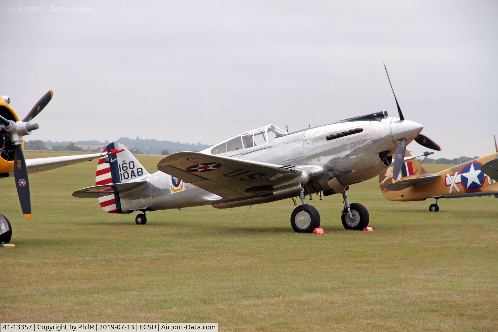 41-13357, 1941 Curtiss P-40C Warhawk C/N 16161, 41-13357 1941 Curtis P-40C Warhawk USAAAC Duxford