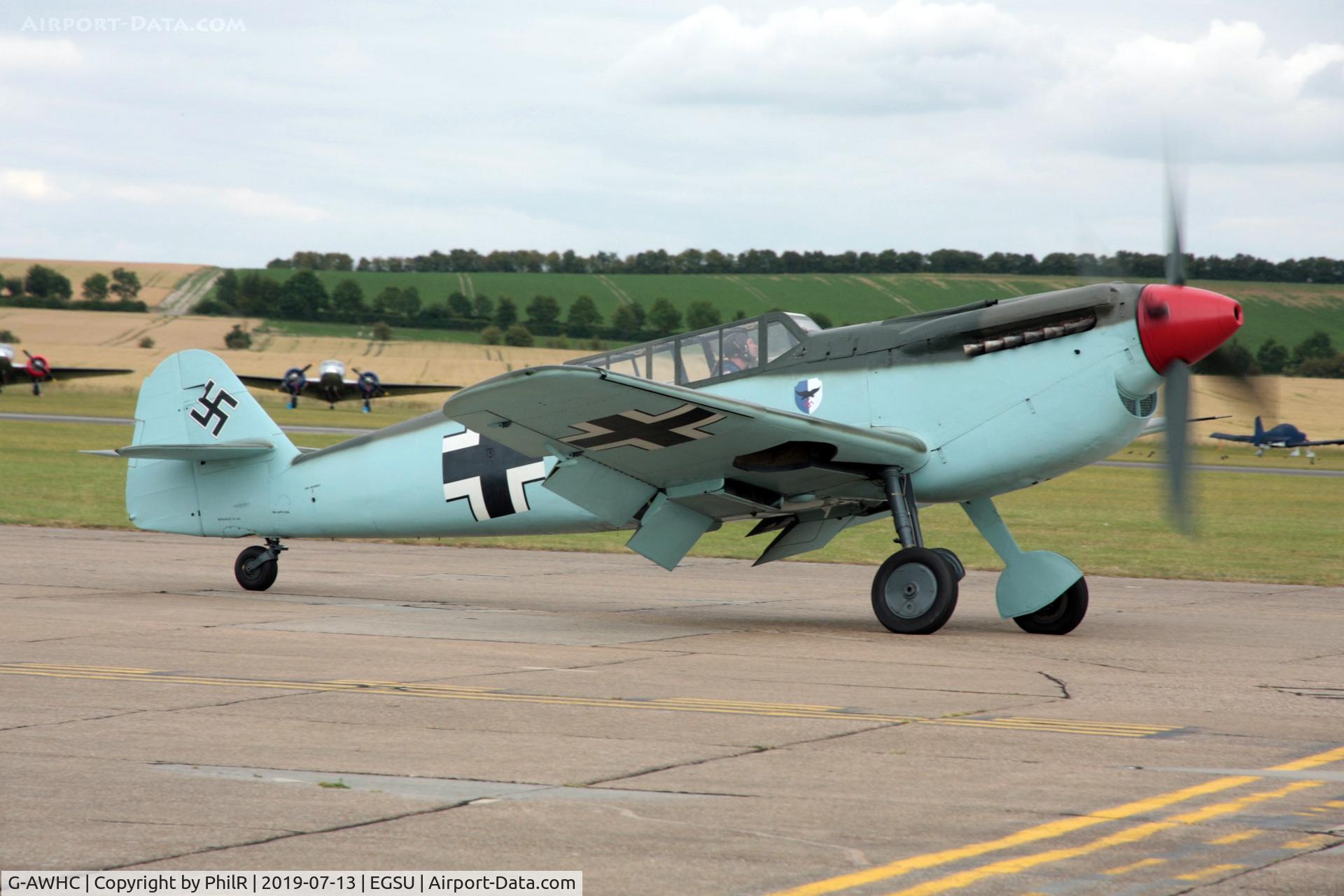 G-AWHC, 1954 Hispano HA-1112 M4L C/N 40/2, 'Red 11' (G-AWHC) 1954 HA1112 M4L Bouchon Duxford
