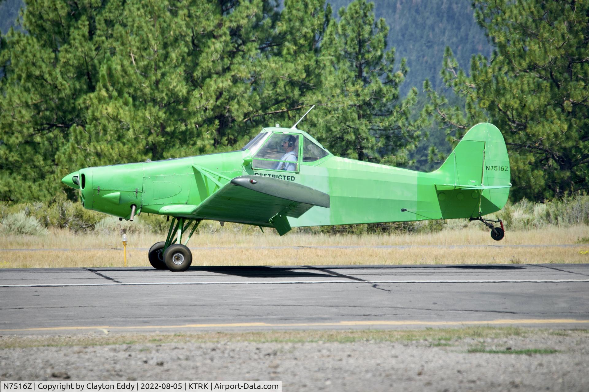 N7516Z, 1965 Piper PA-25-235 Pawnee C/N 25-3556, Truckee airport in California 2022.